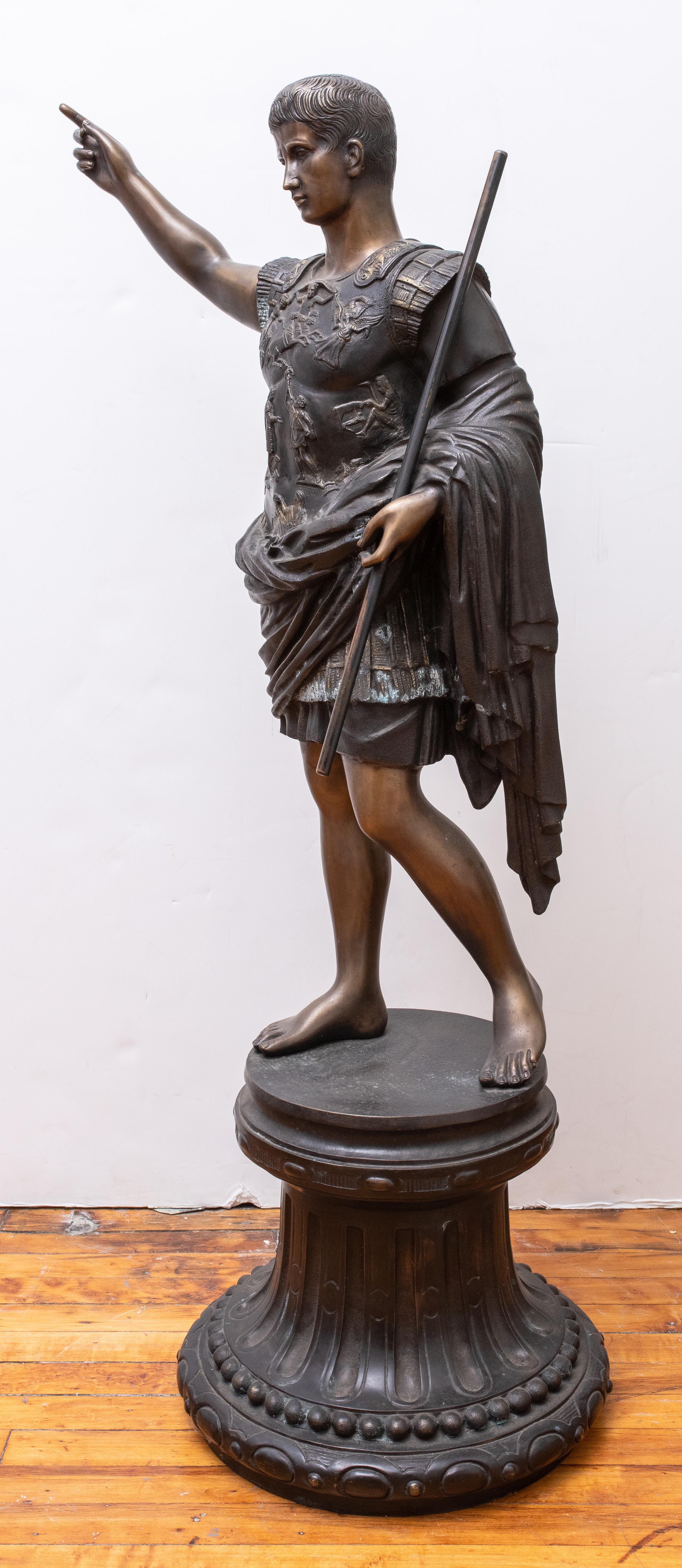Bronze „Augustus der Prima Porta“ aus Bronze nach der Antike 1