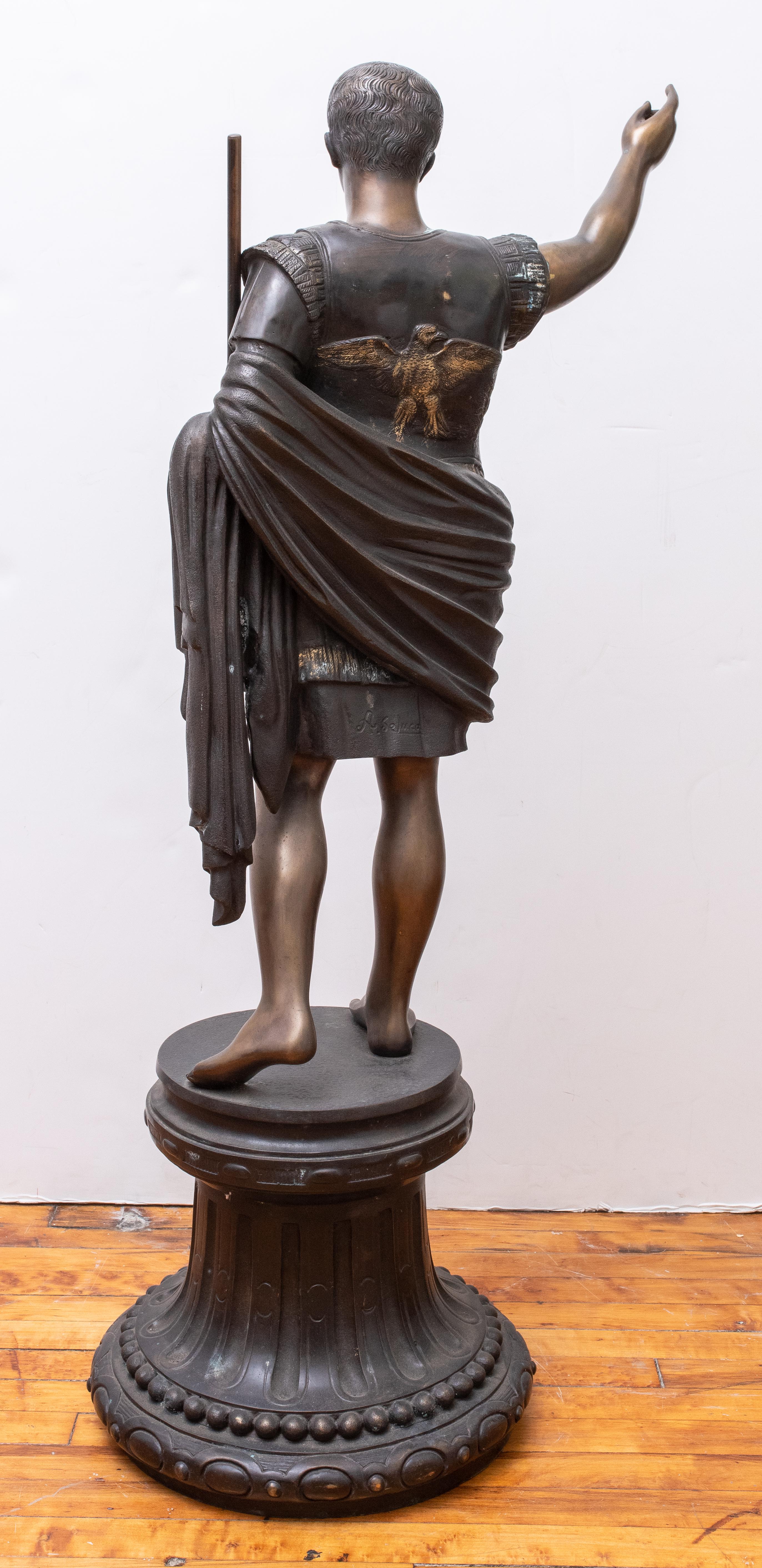Bronze „Augustus der Prima Porta“ aus Bronze nach der Antike 4