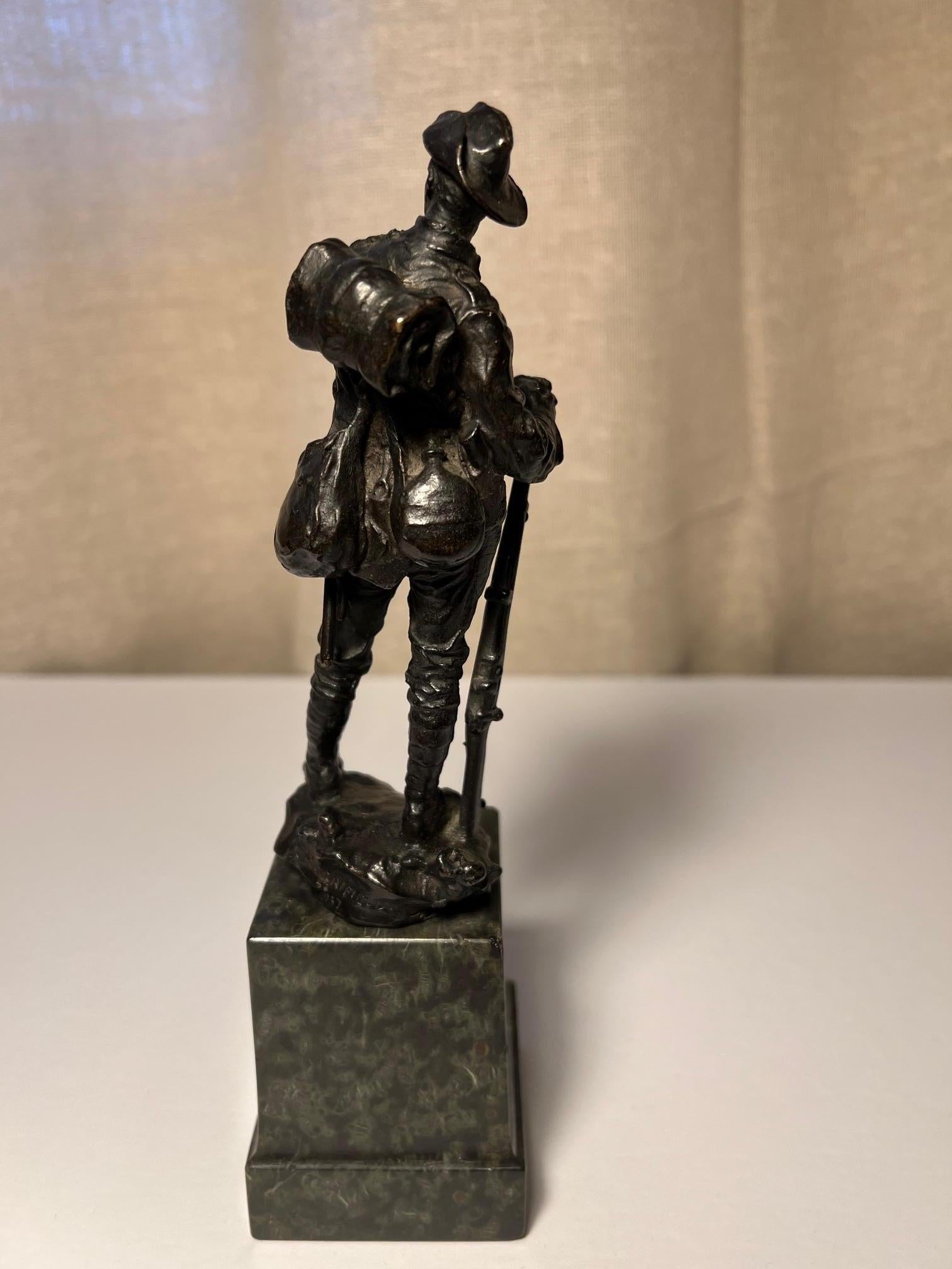 Cast Bronze Australian Infantryman For Sale