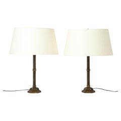 Bronze Austrian Art Deco Table Lamps, Austria 1950's