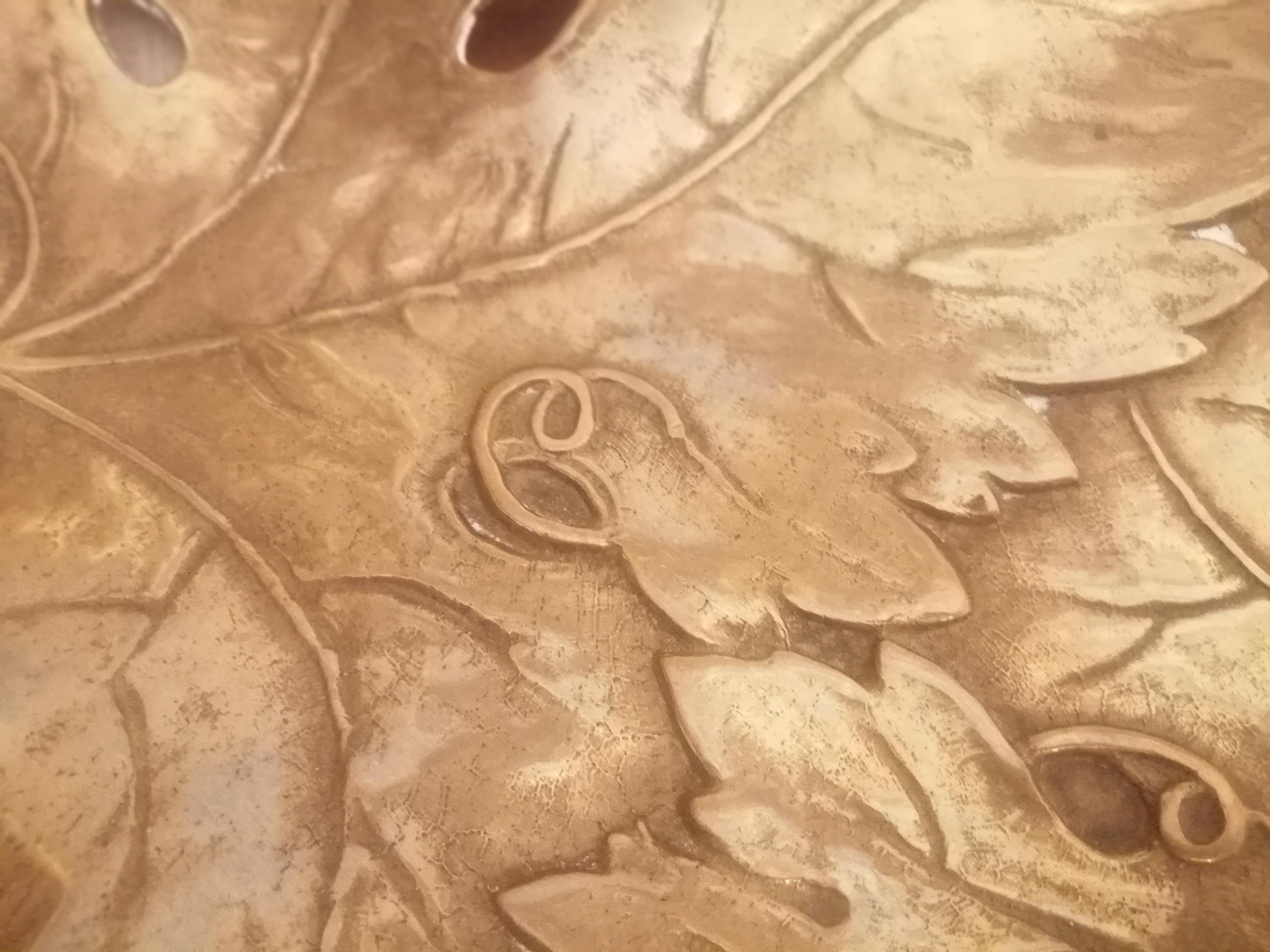 Bronze Herbst Rebe Blätter Tablett Französisch  Anfang des 20. Jahrhunderts im Angebot 3