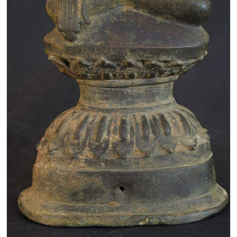 Bronze Ava Buddha Statue from Burma For Sale 7