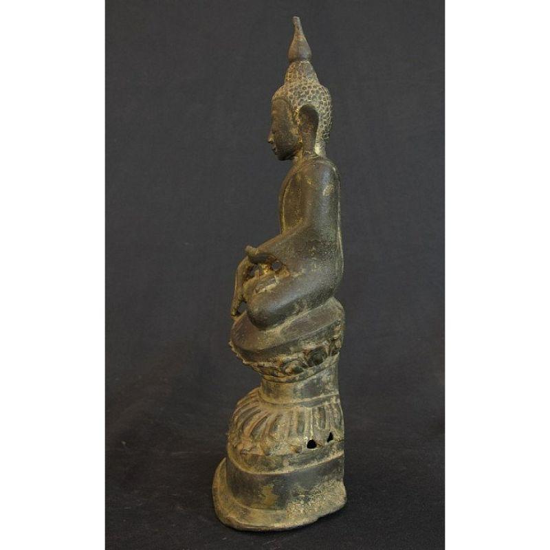 Burmese Bronze Ava Buddha Statue from Burma For Sale
