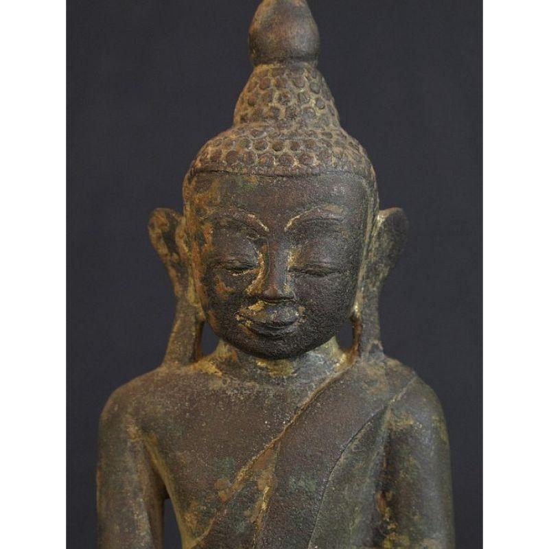 Bronze Ava Buddha Statue from Burma For Sale 4