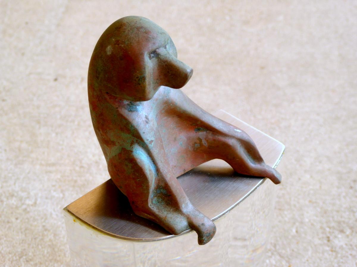 Bronze Baboon Sculpture by Loet Vanderveen For Sale 2