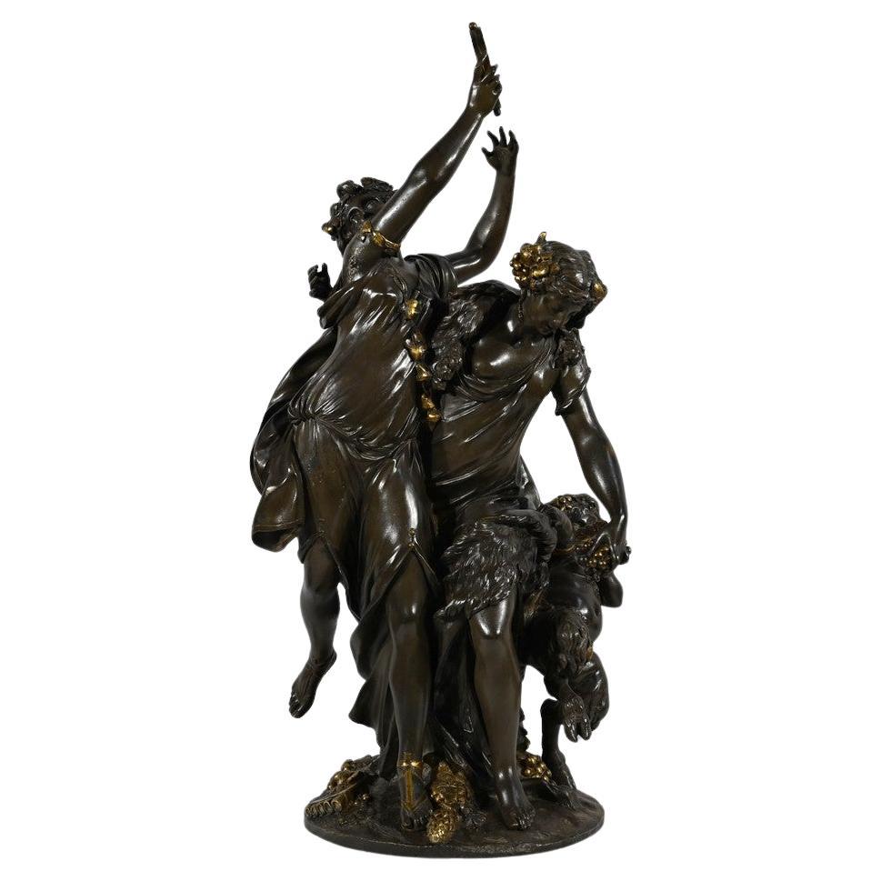 Bronze sculpture “Bacchanal”, after Clodion – 2nd part of the 19th century