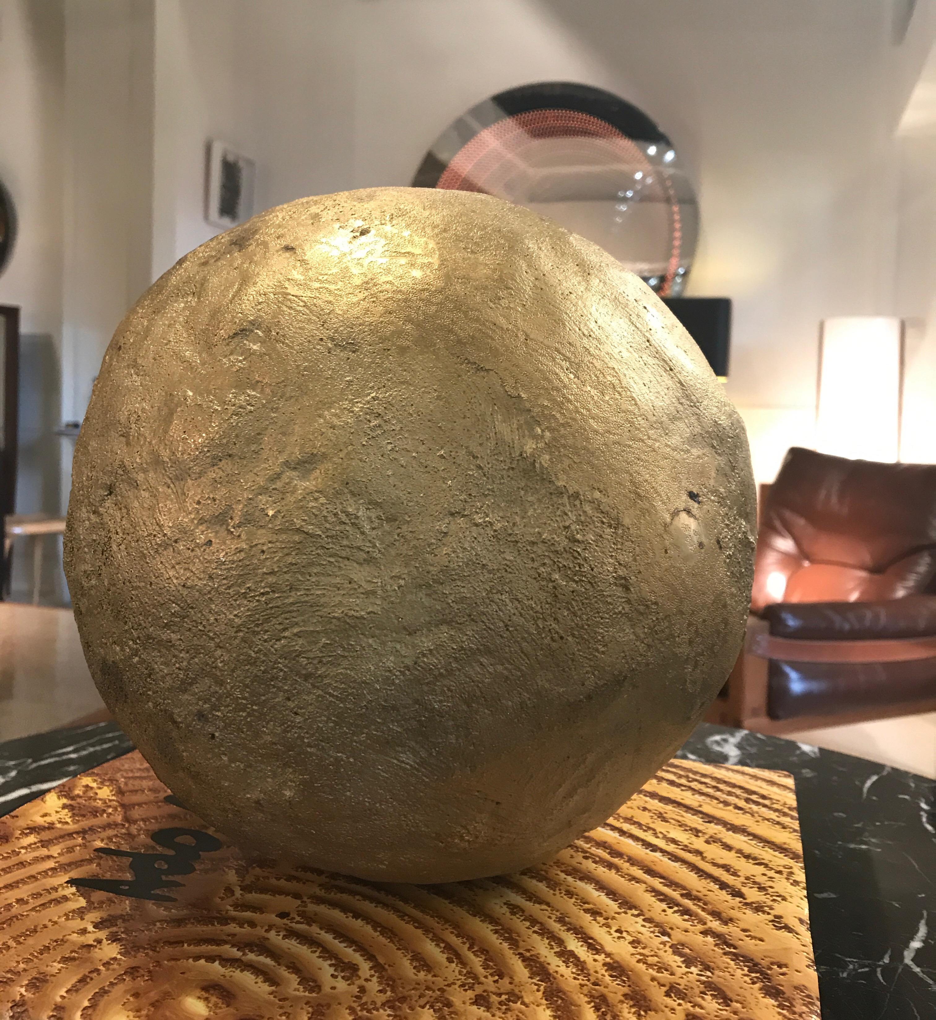Mid-Century Modern Bronze Ball by Ado Chale