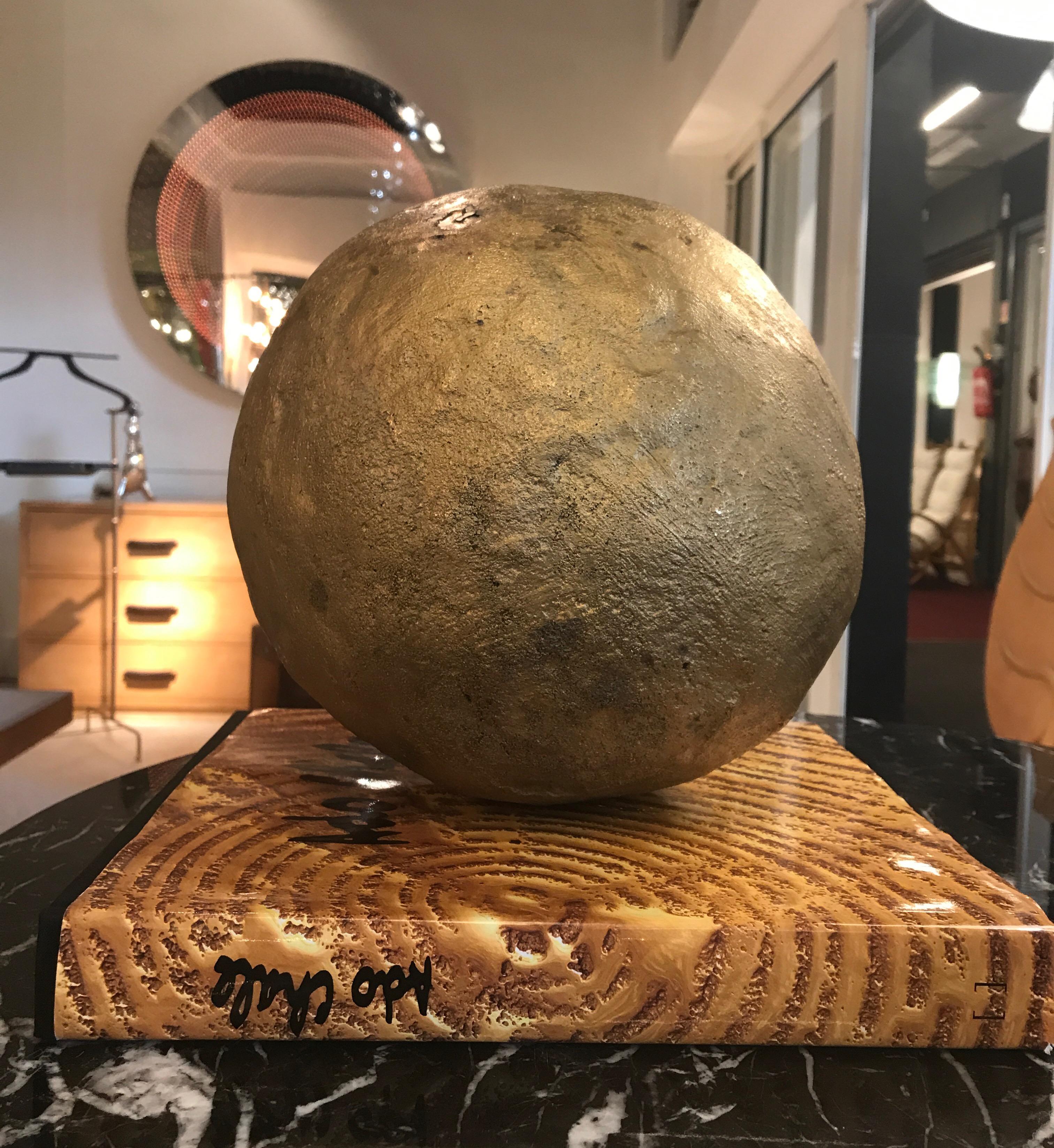 Late 20th Century Bronze Ball by Ado Chale