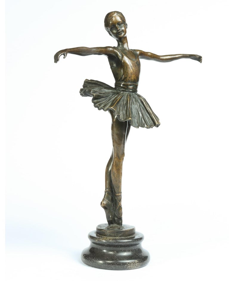 Bronze-Ballerina von J B Deposee Garanti Paris, um 1910 im Angebot bei  1stDibs