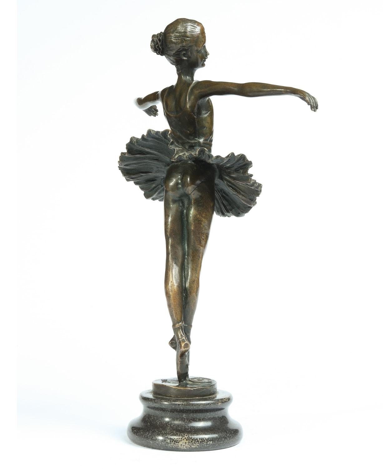 Français Ballerine en bronze de J B Deposee Garanti Paris, vers 1910 en vente