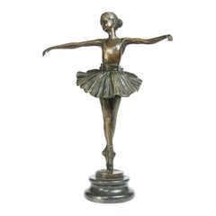 Antique Bronze Ballerina by J B Deposee Garanti Paris, circa 1910