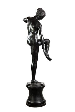 Bronze ballerina sculpture, 180 cm tall. View catalog