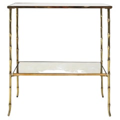 Bronze Bamboo Coffee Table by Maison Bagues Ca.1960