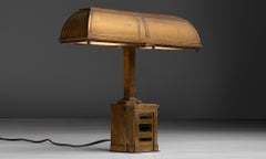 Bronze Banker's Lamp, Denmark 1930
