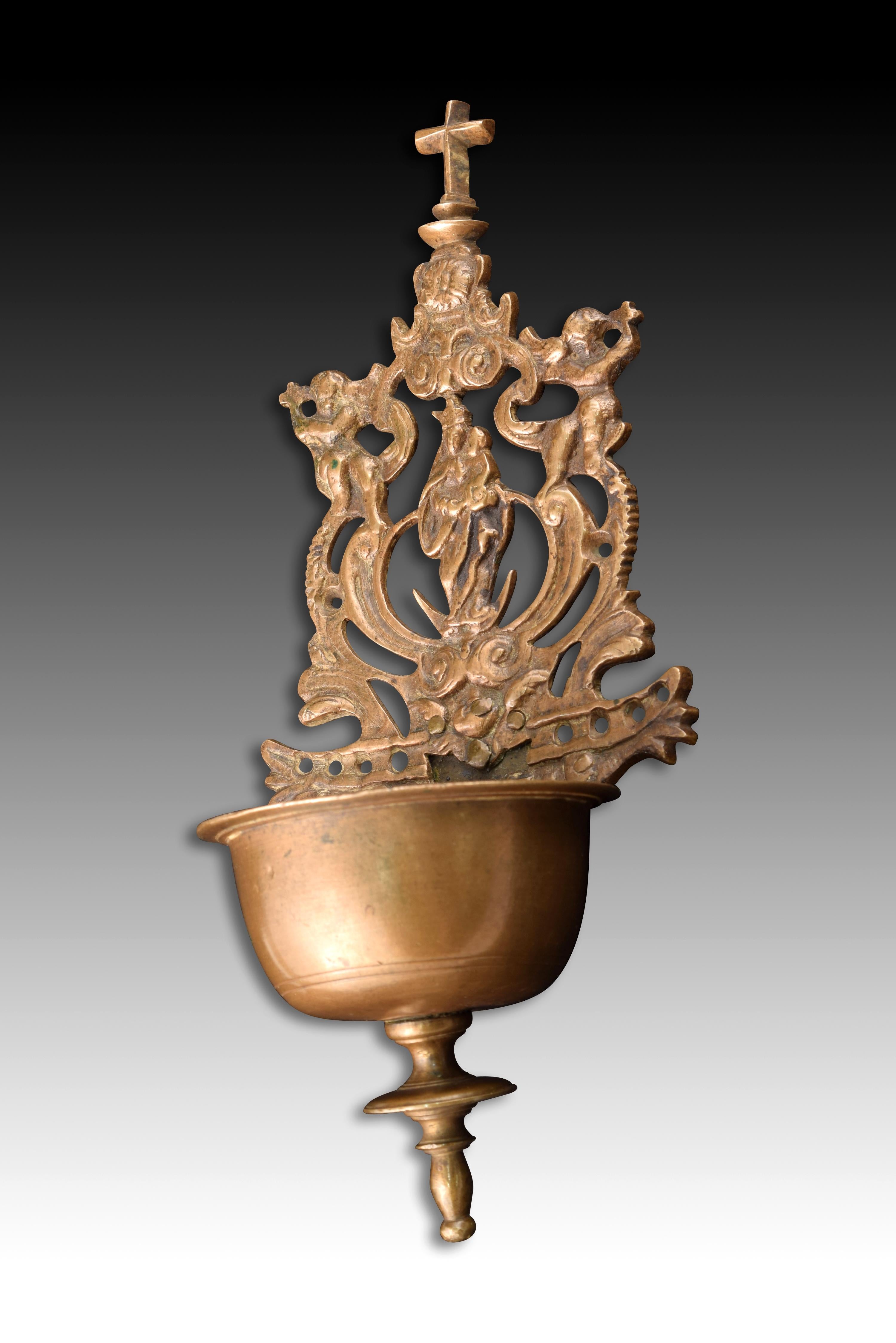 Baroque Bronze Bassin for Holy Water, Spain, 17th Century For Sale