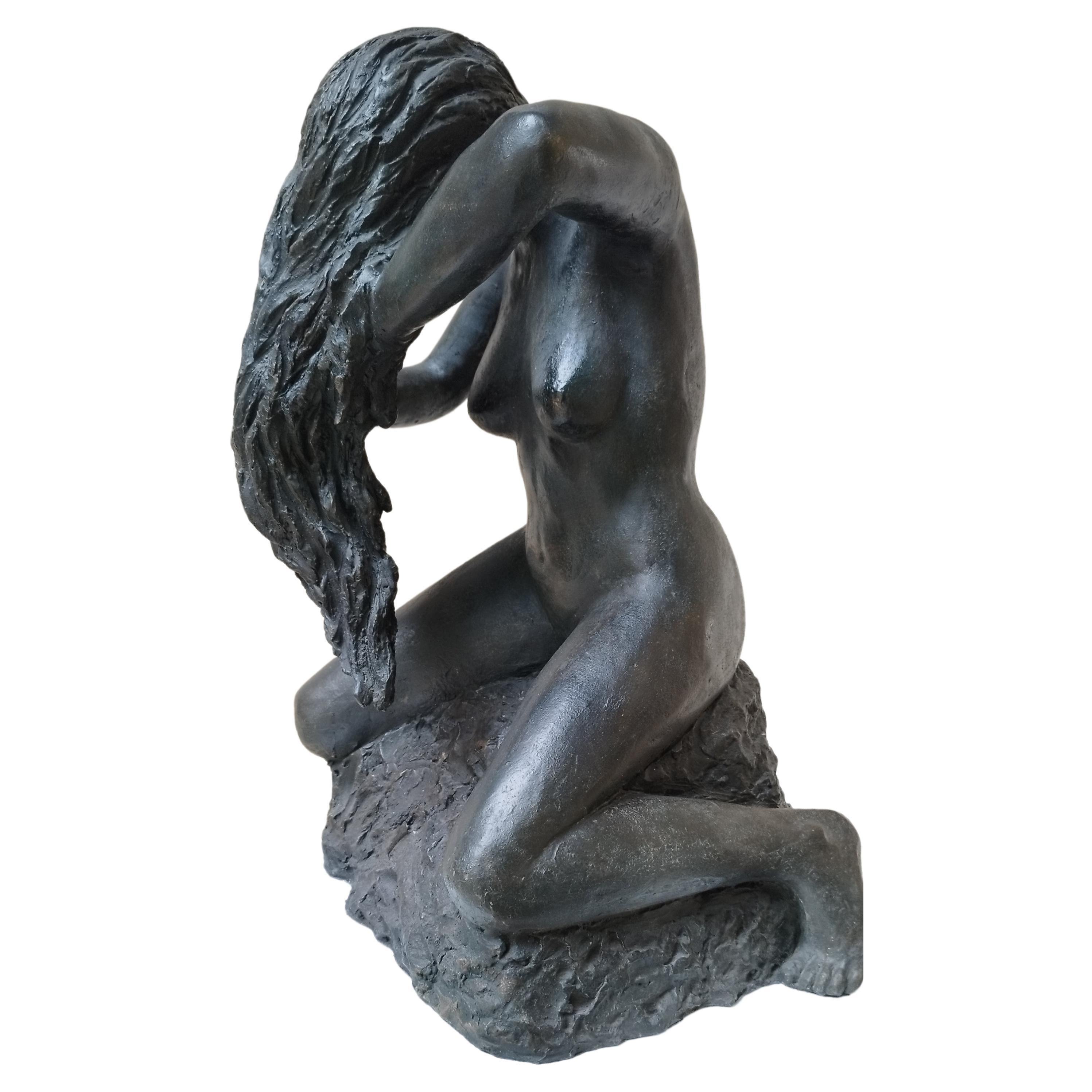 Sculpture bronze bather in bronze by Patrick LAROCHE  Meilleur Ouvrier de France For Sale