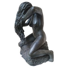 Sculpture bronze bather in bronze by Patrick LAROCHE  Meilleur Ouvrier de France