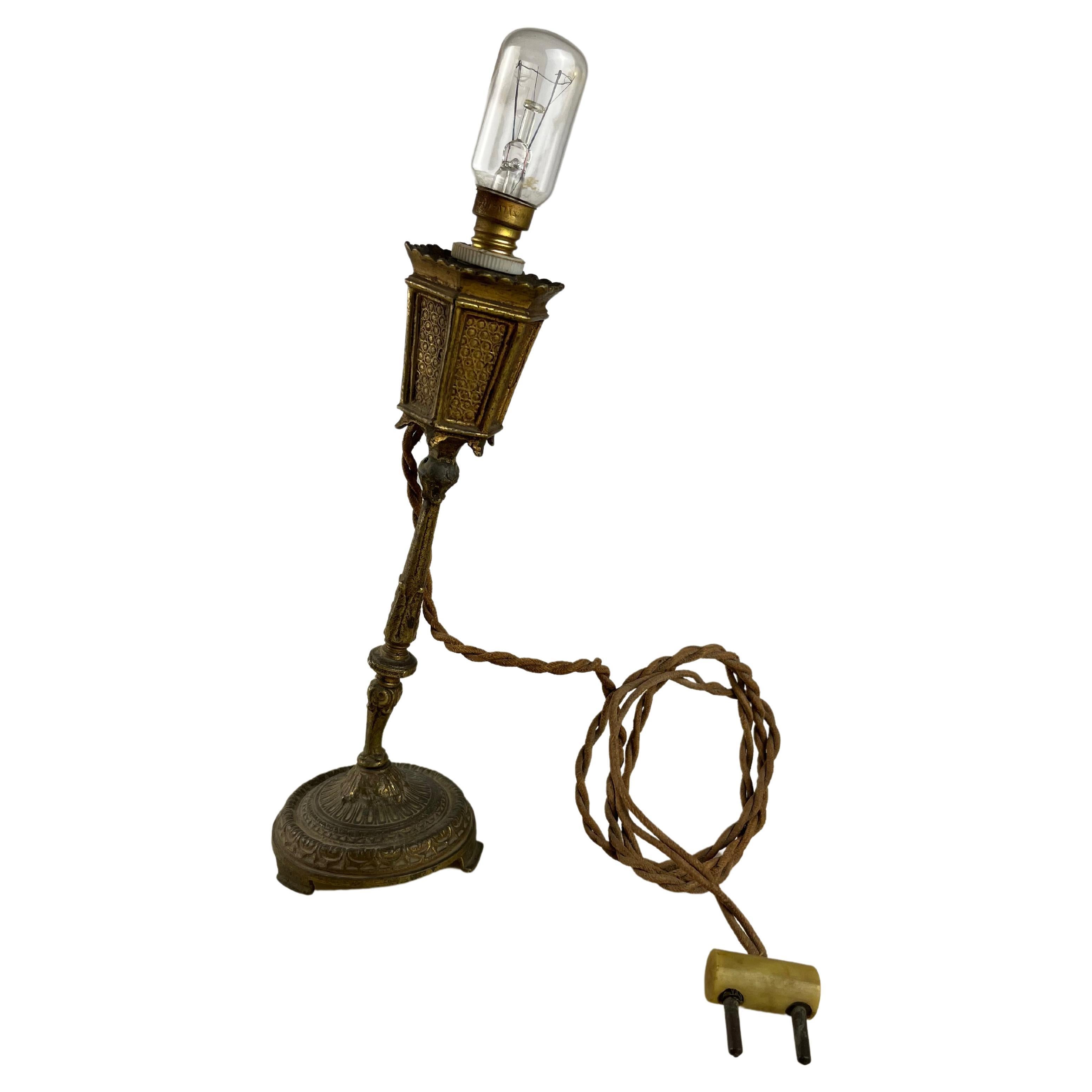 Bronze Bedside Lamp, Italy, 1940s For Sale at 1stDibs