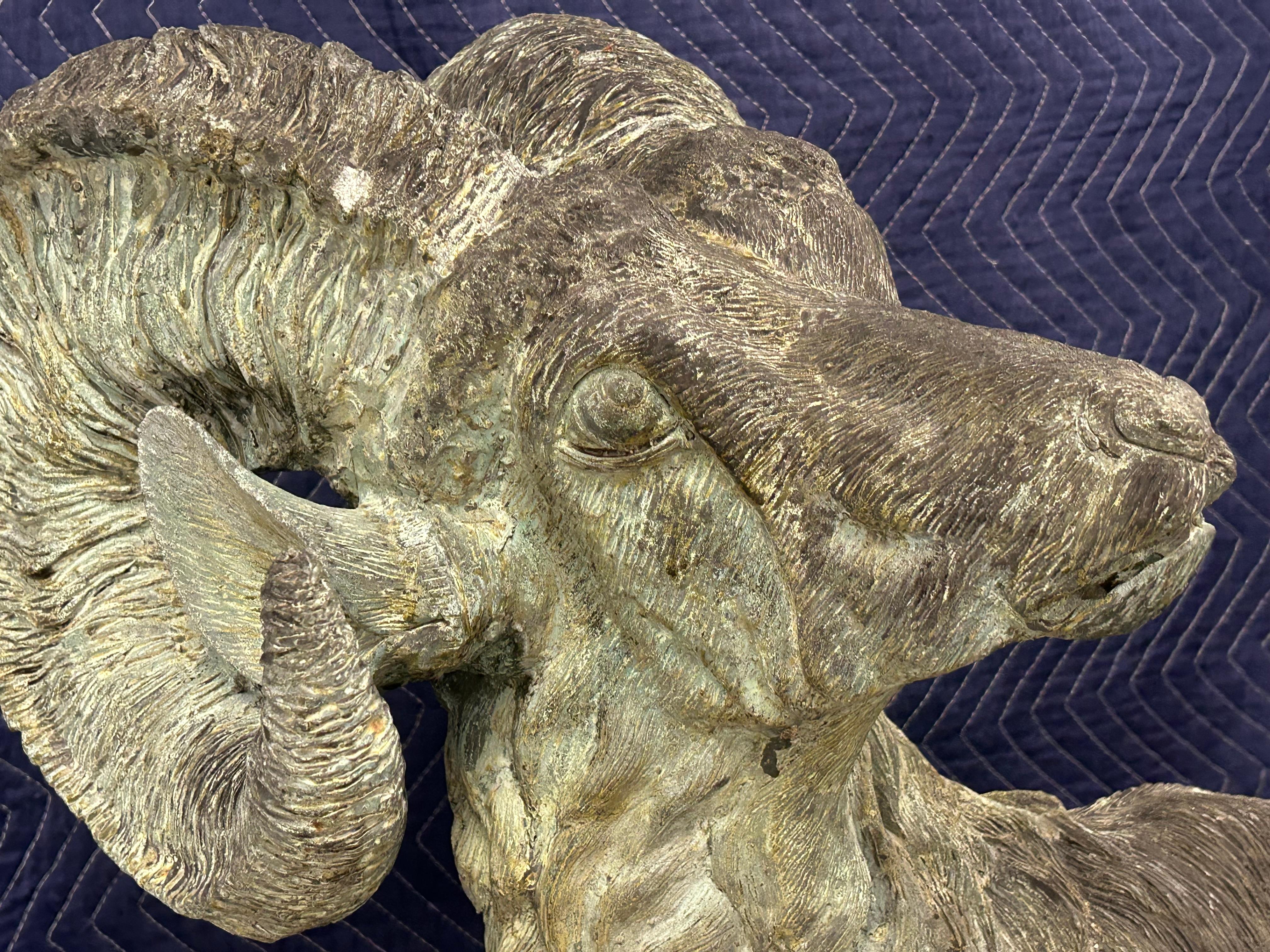 Bronze, bighorn, sheep . Life-size. For Sale 10