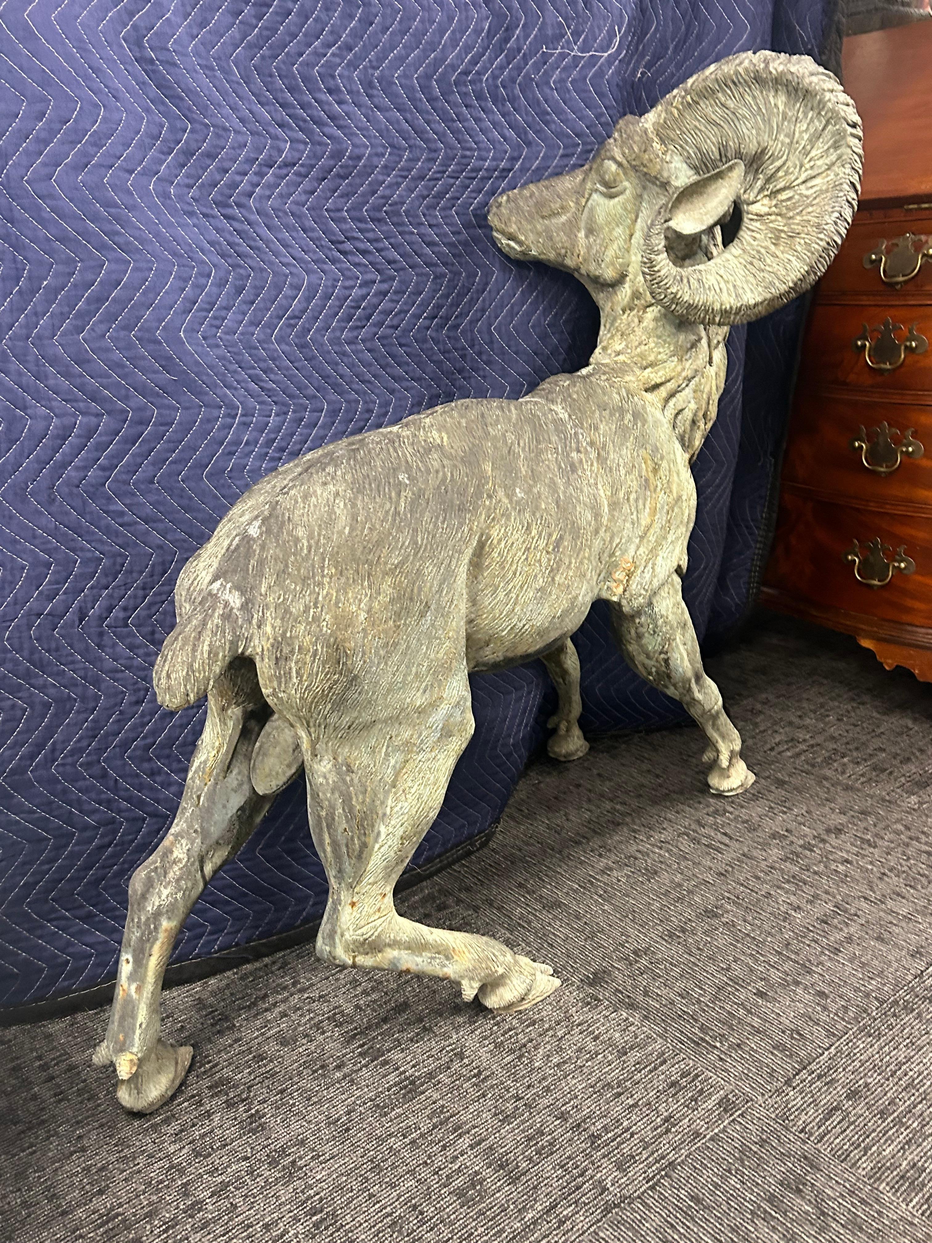 Bronze, bighorn, sheep . Life-size. For Sale 13