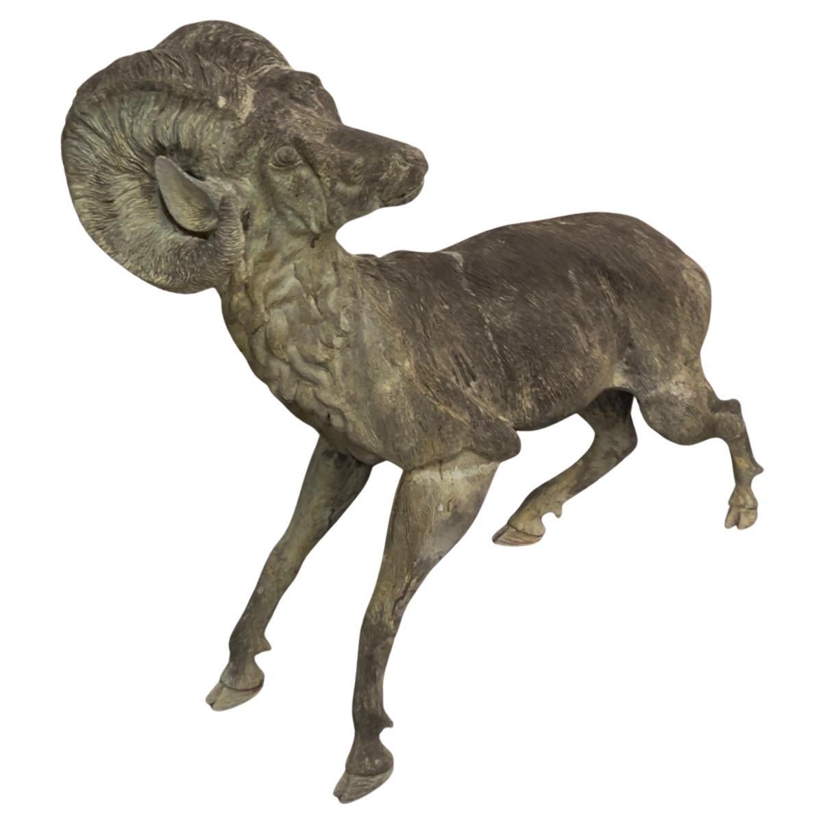 Bronze, bighorn, sheep . Life-size. For Sale