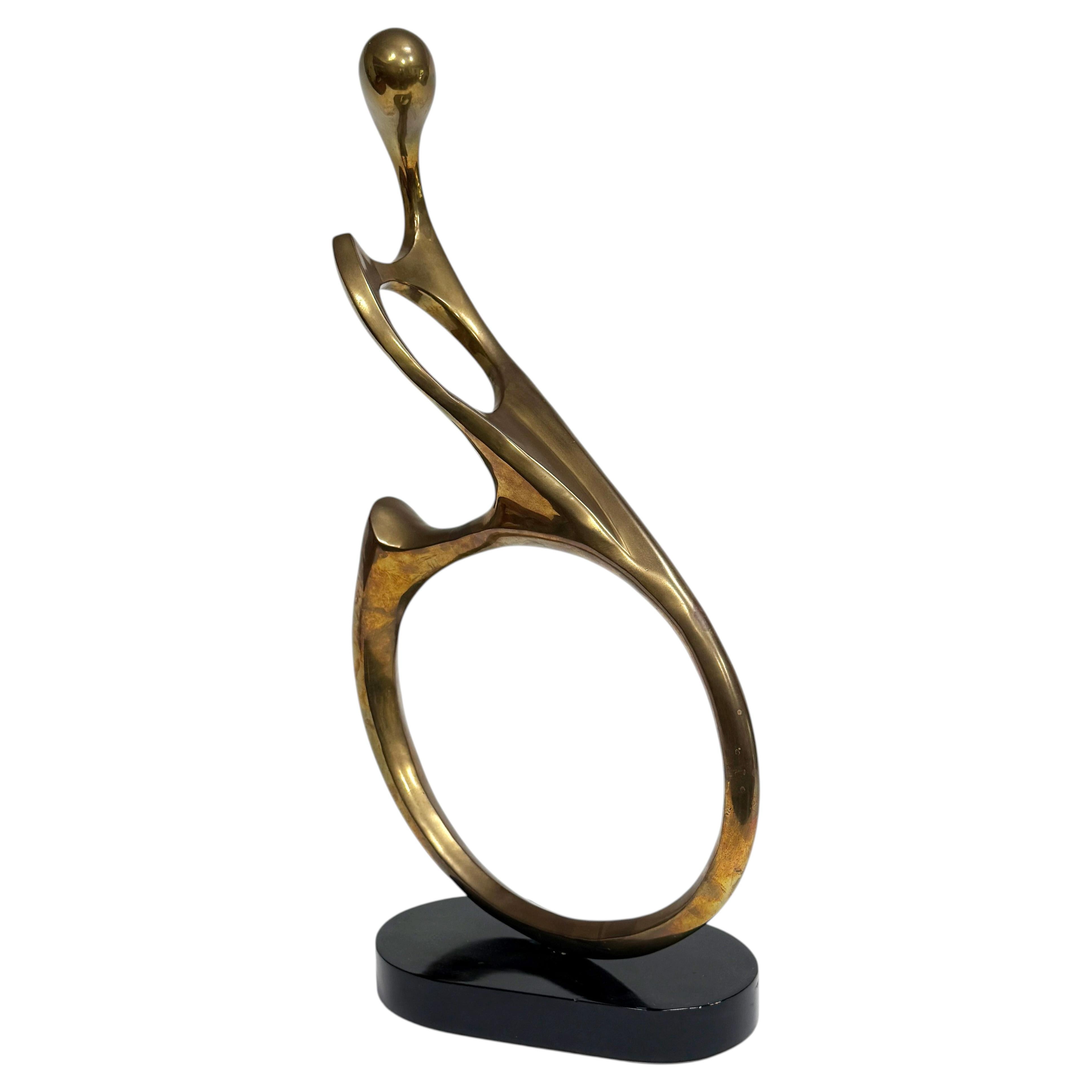 Bronze Biomorphic Abstract Sculpture For Sale