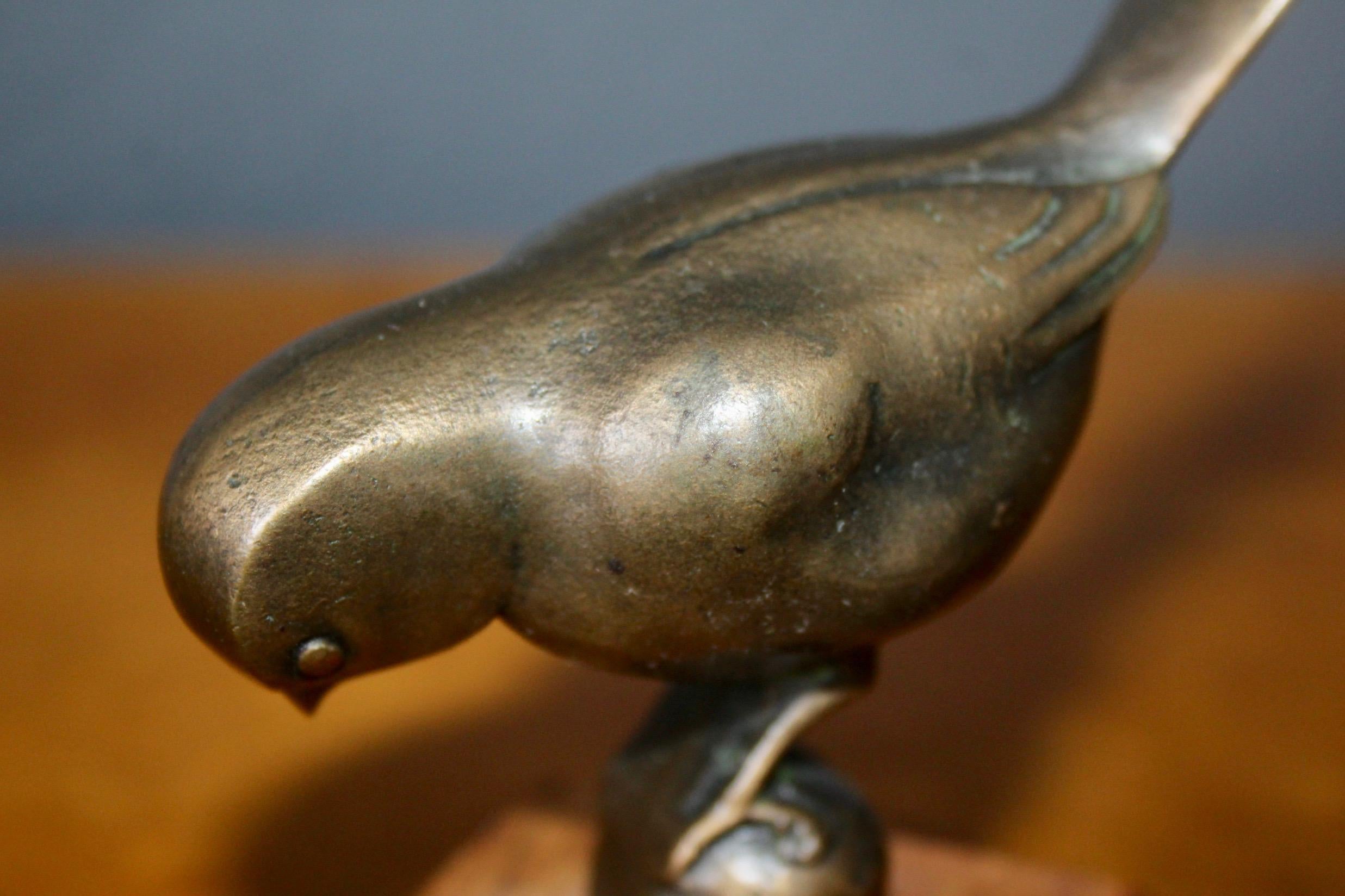 Mid-20th Century Bronze Bird Art Deco Sculpture