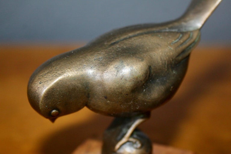Bronze Bird Art Deco Sculpture For Sale at 1stDibs
