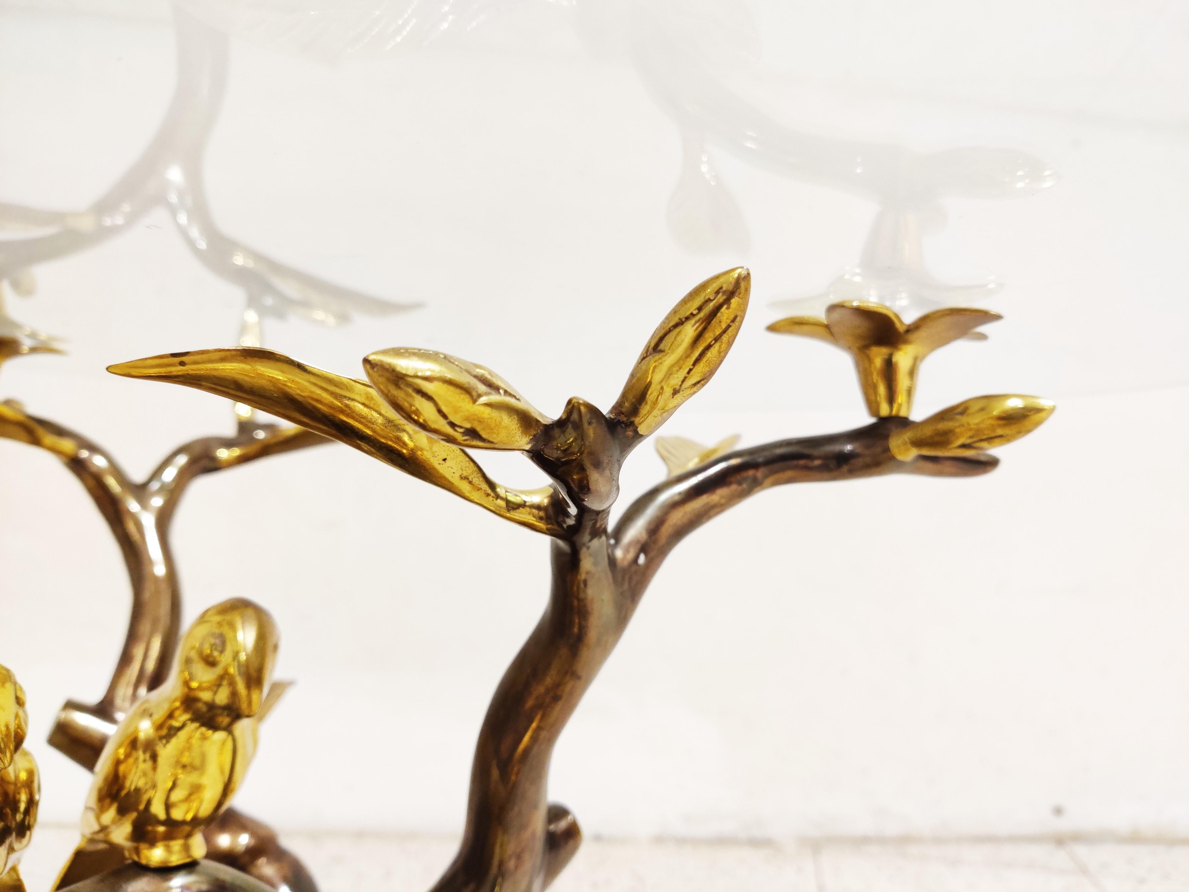 Bronze Bird Coffee Table by Willy Daro, 1970s 3