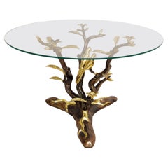 Bronze Bird Coffee Table by Willy Daro, 1970s