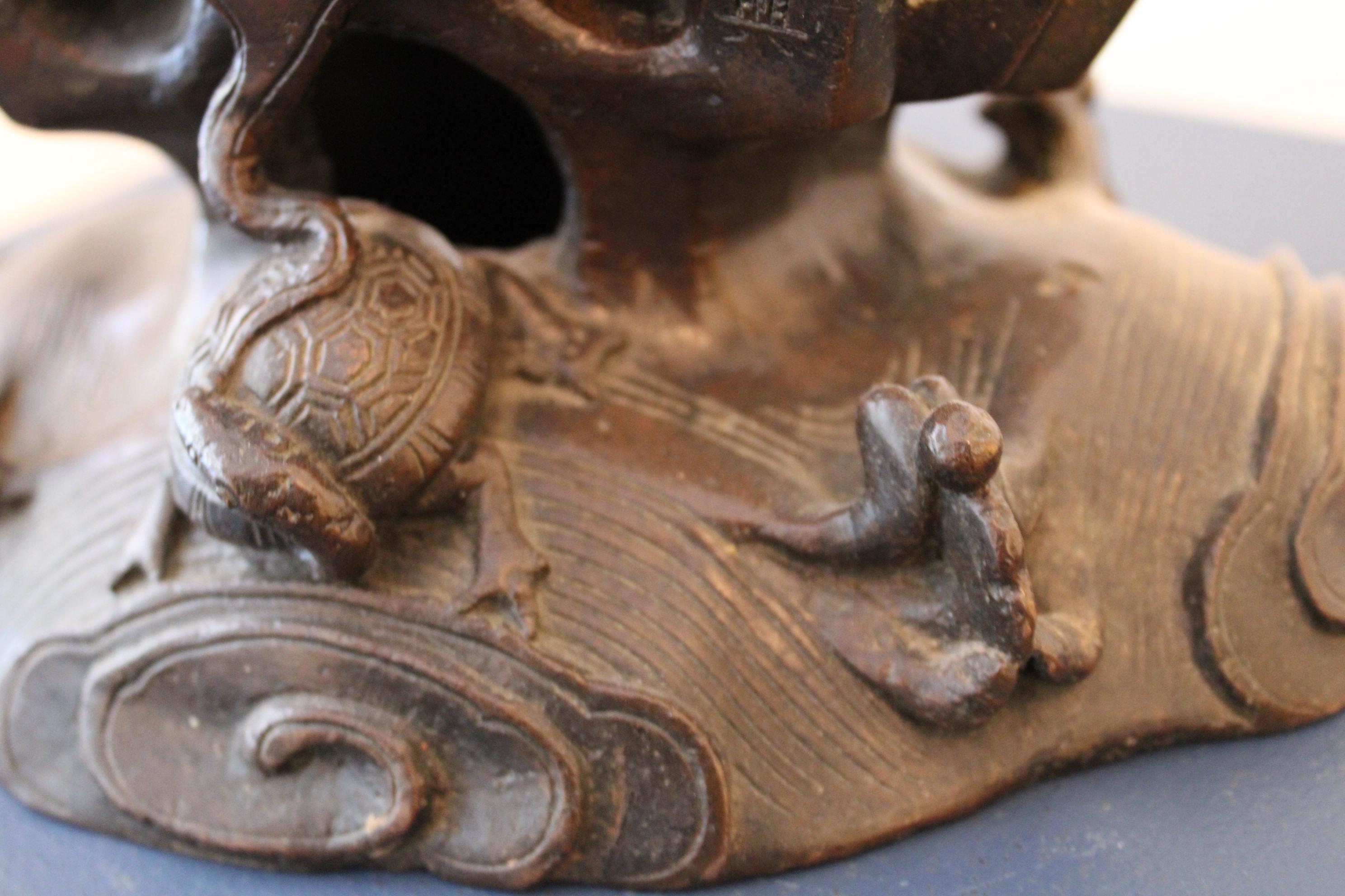 Brûleur d'encens oiseau en bronze, Chine, XIXe siècle 13