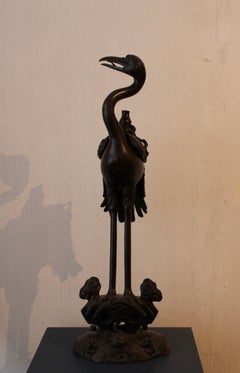 Bronze Bird Incense Burner, China, 19th Century