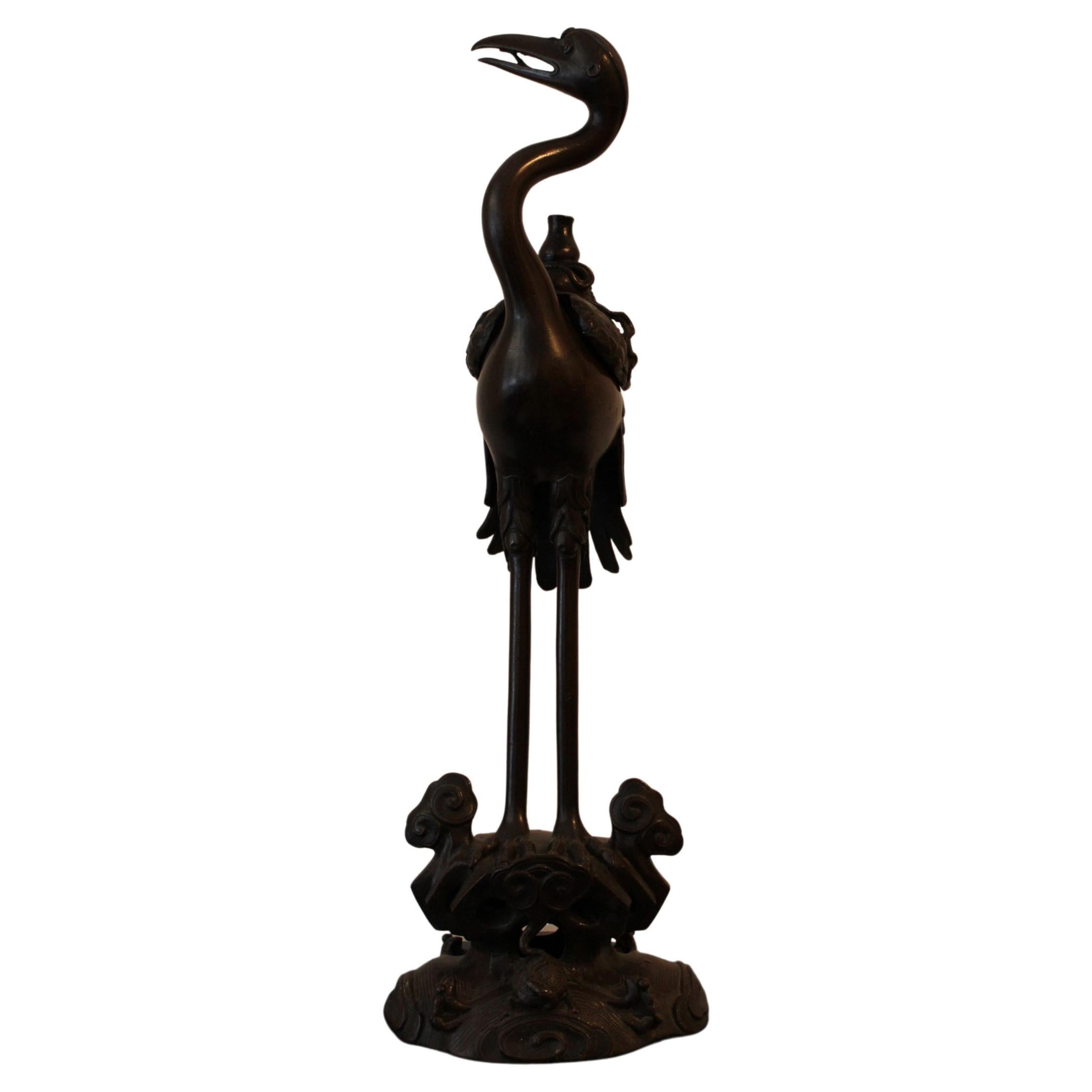 Bronze Bird Incense Burner, China, 19th Century For Sale