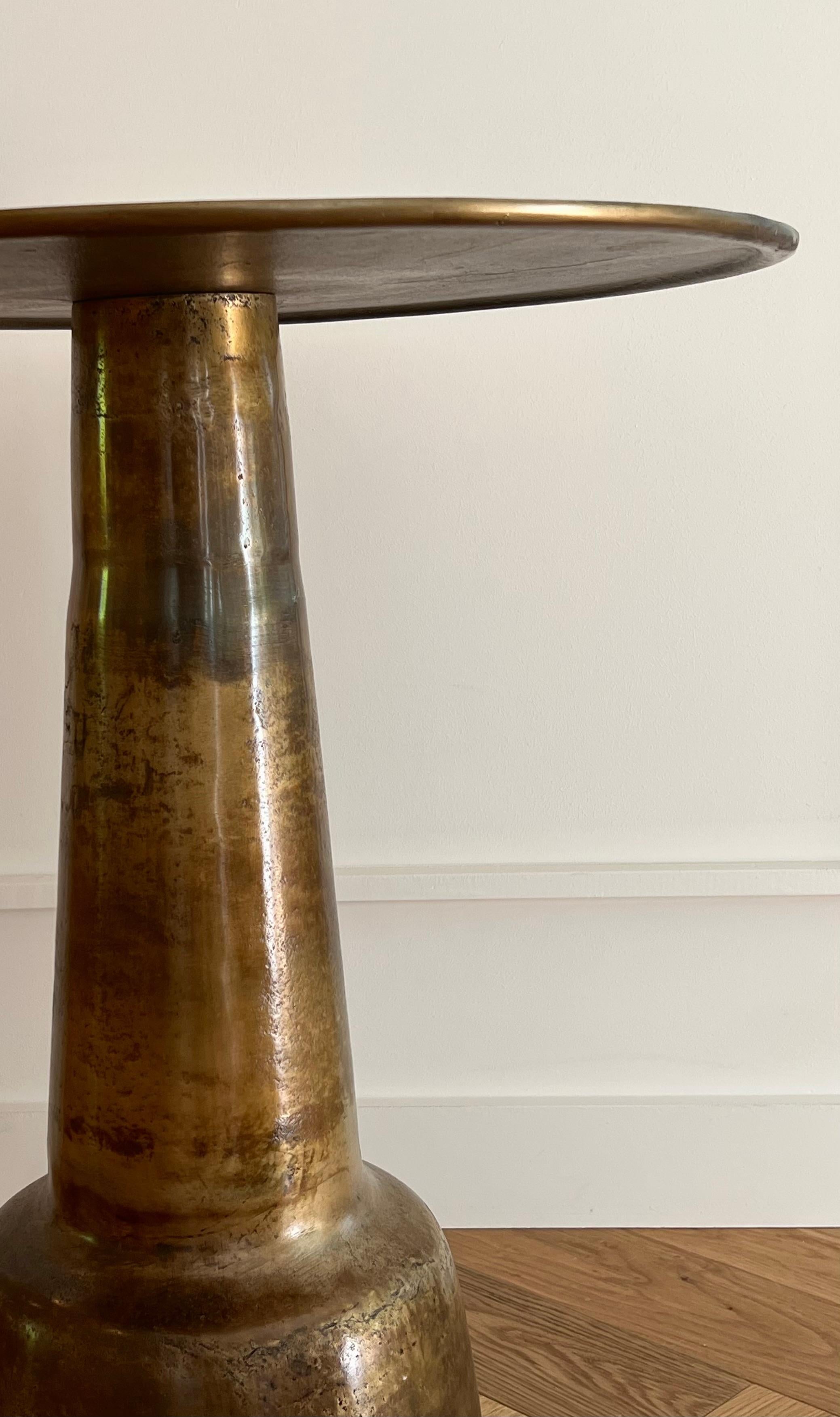 Bronze Bistro Table In Excellent Condition For Sale In West Hollywood, CA