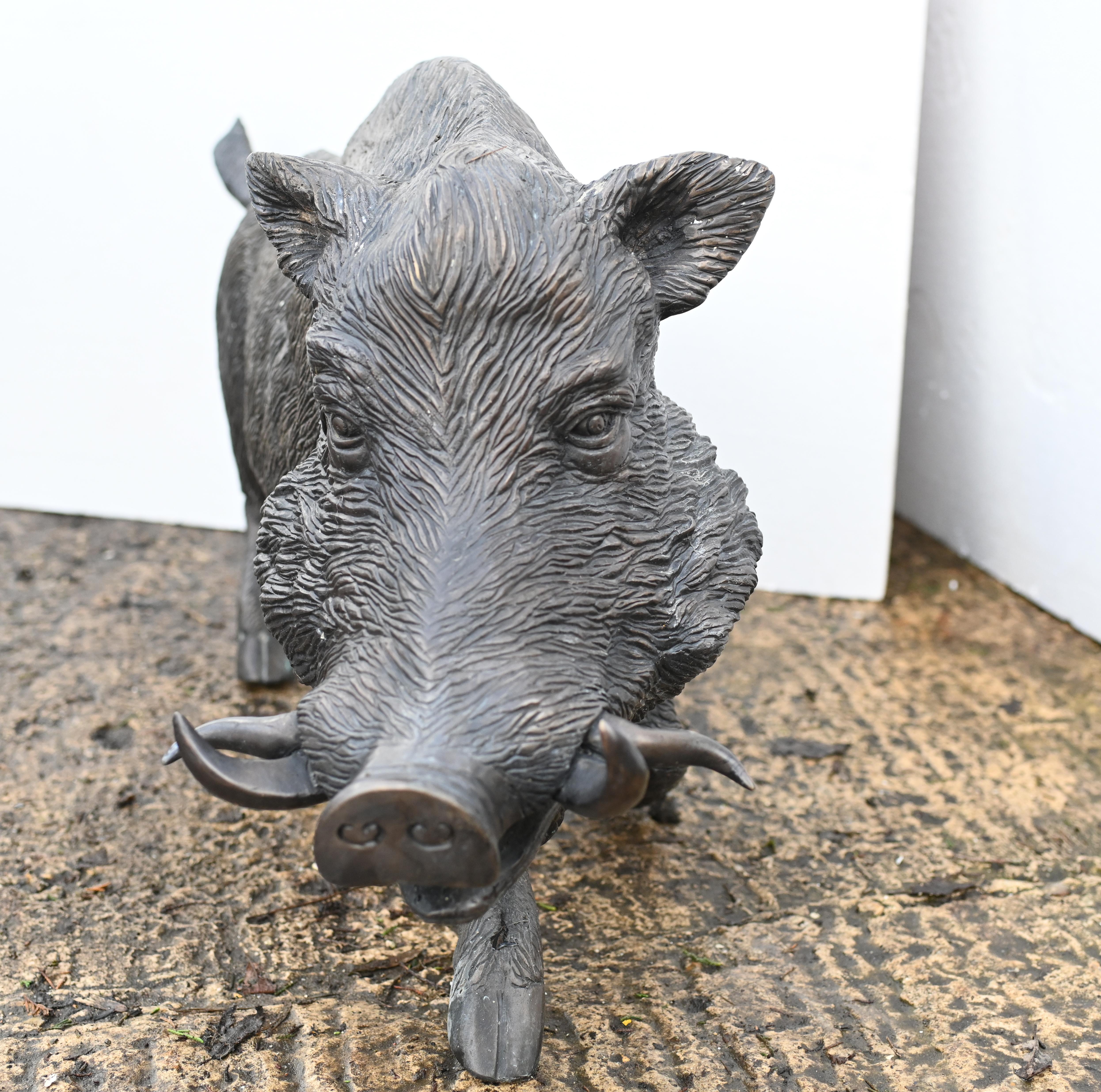 Bronze Boar Statue Celtic Hog Casting For Sale 2