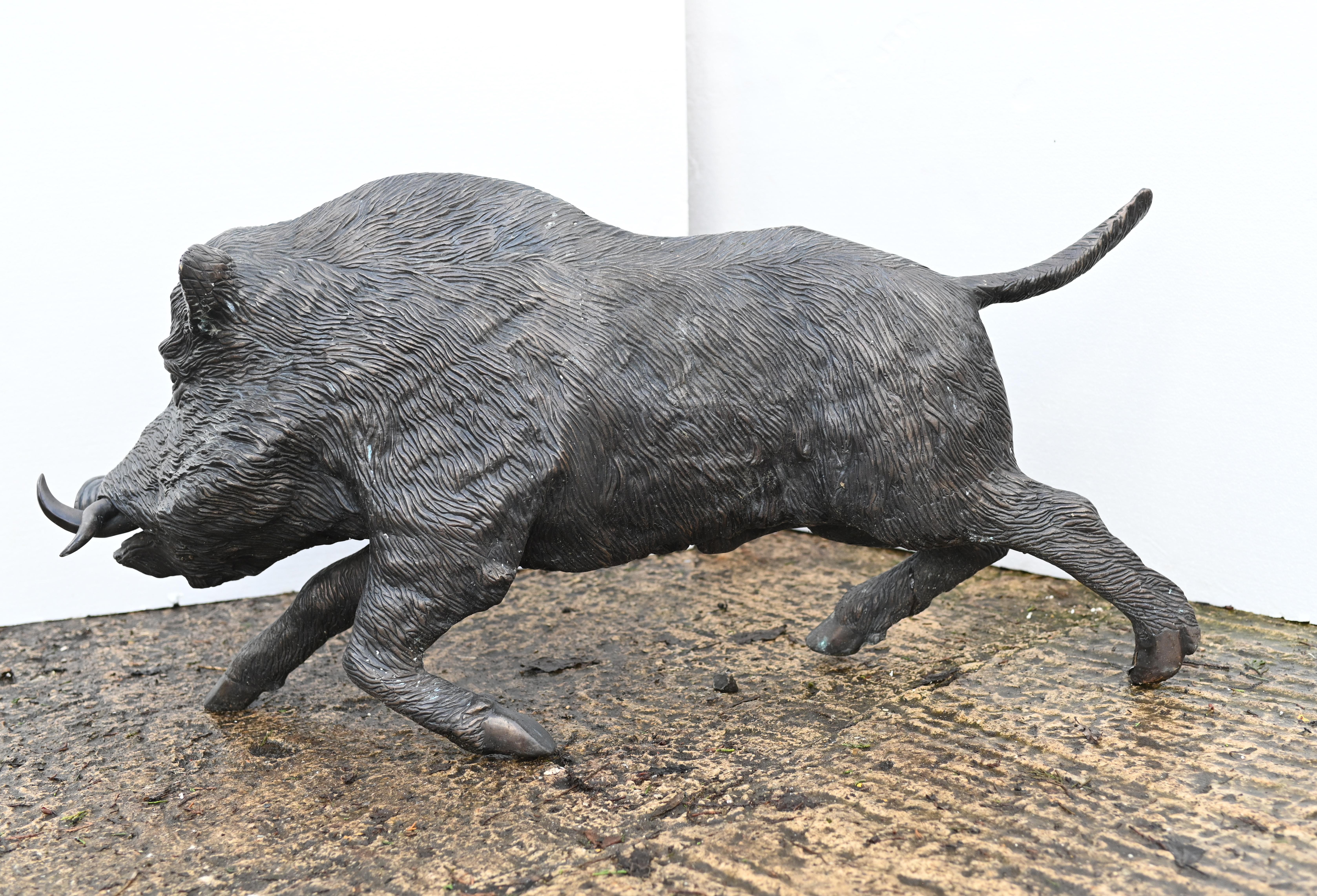 Bronze Boar Statue Celtic Hog Casting For Sale 3