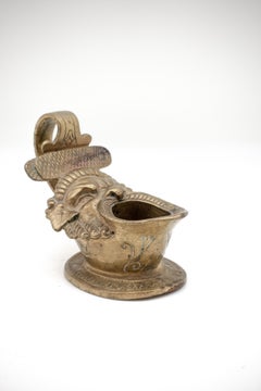 Bronze 'Bocca della Verità' Match Holder