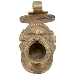 Bronze 'Bocca della Verità' Match Holder