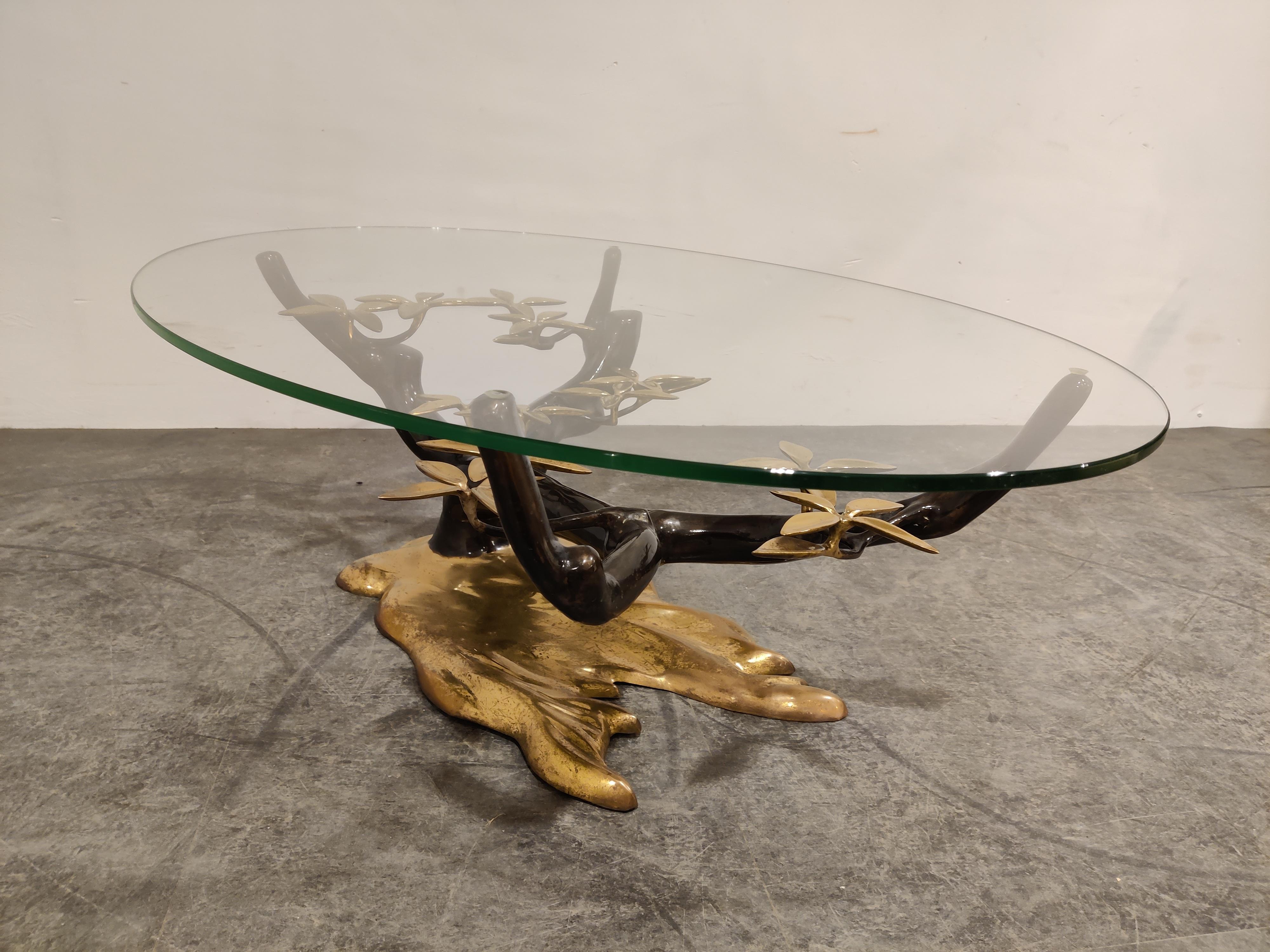 Bronze Bonsai Coffee Table by Willy Daro, 1970s 3