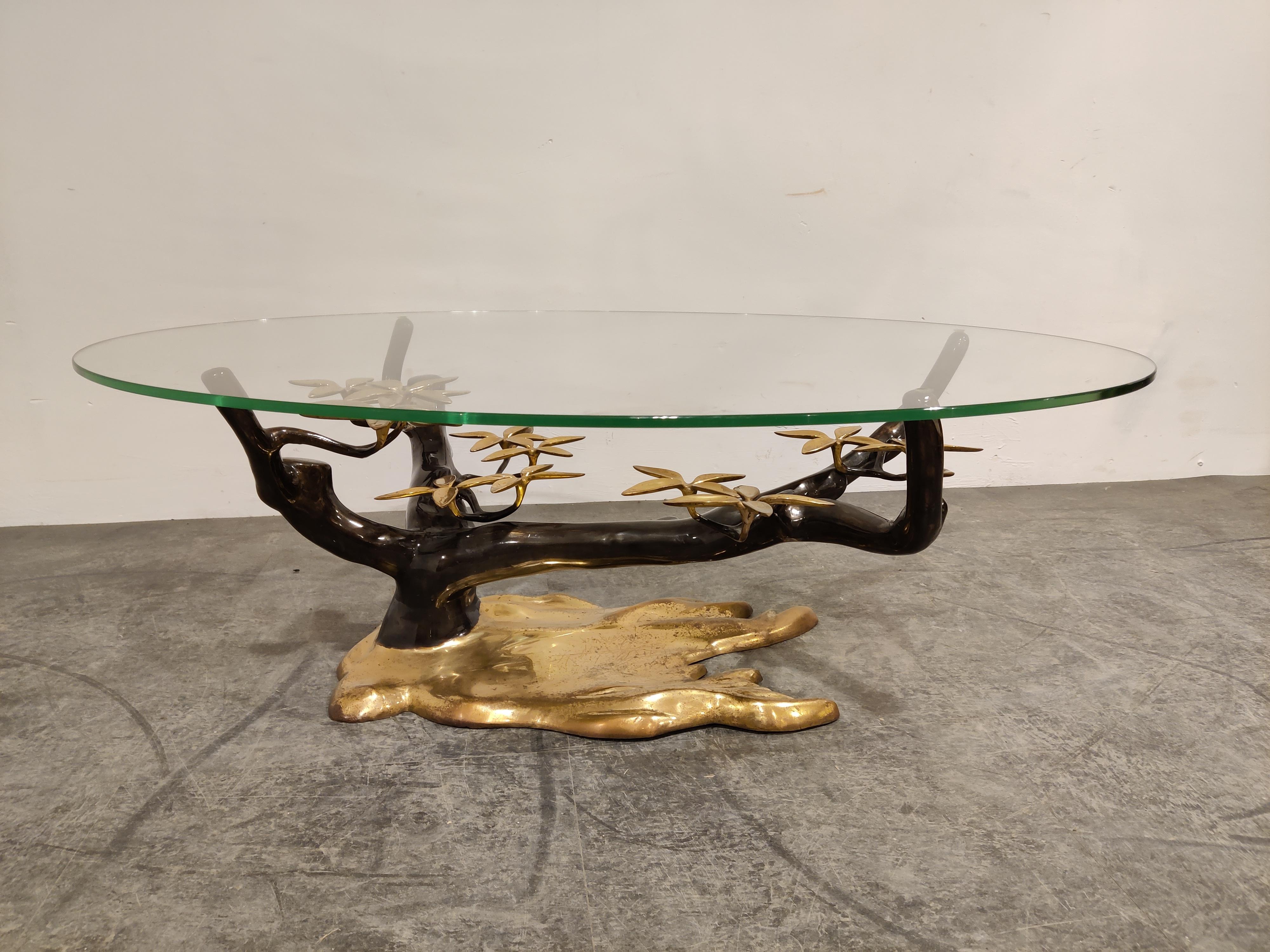 Bronze Bonsai Coffee Table by Willy Daro, 1970s 4