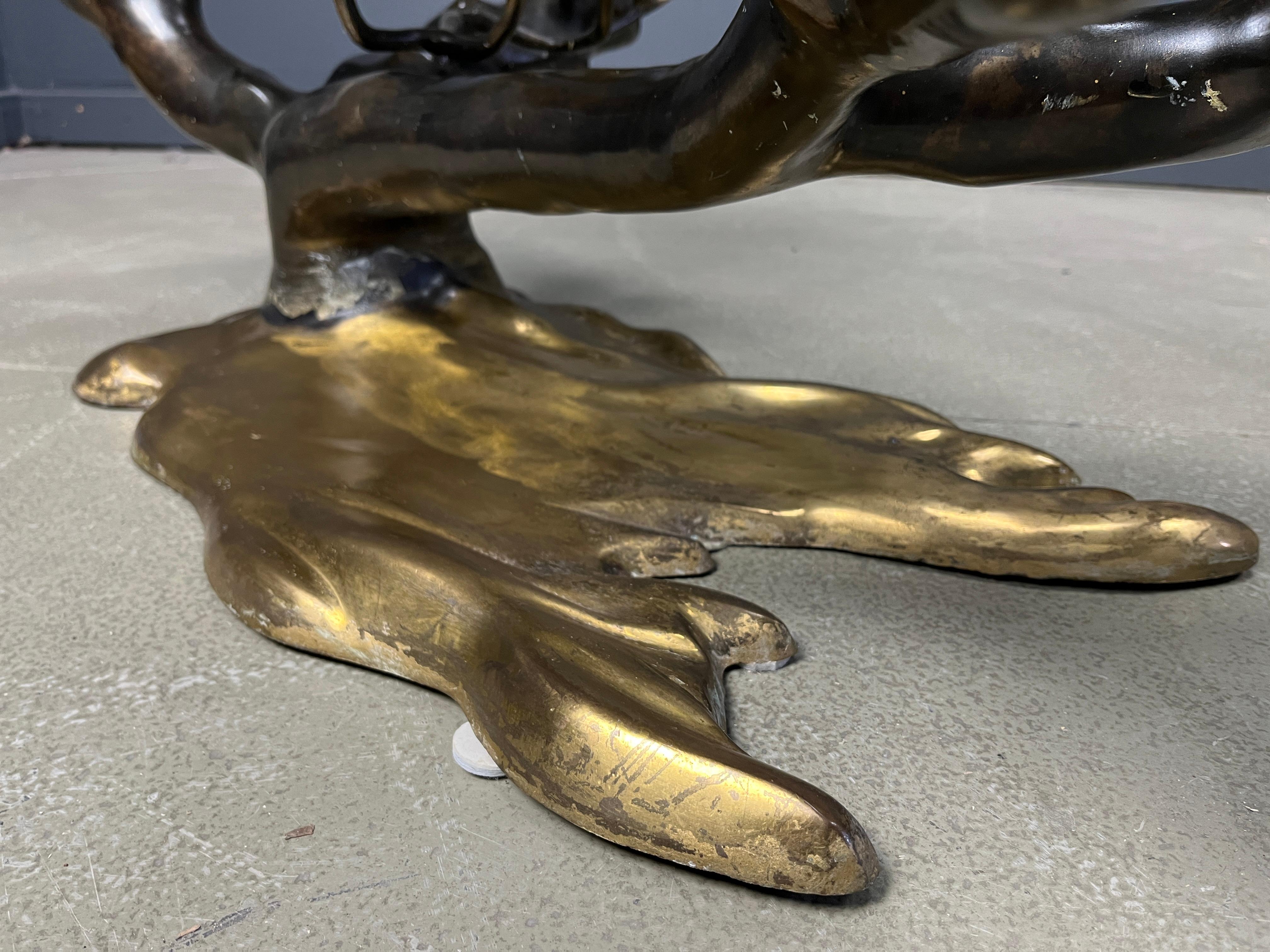 Bronze bonsai coffee table by Willy daro, 1970s en vente 7