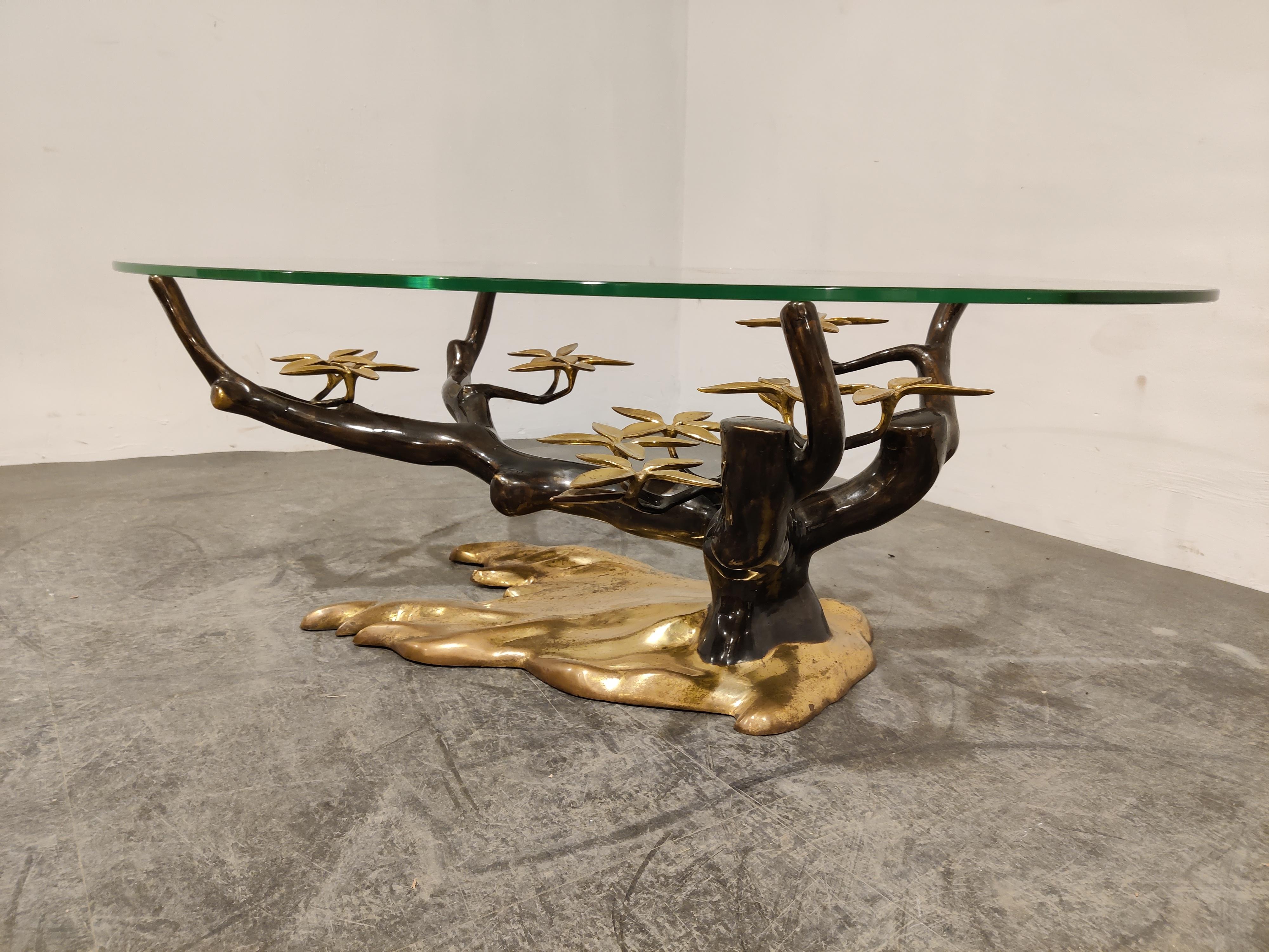 Late 20th Century Bronze Bonsai Coffee Table by Willy Daro, 1970s