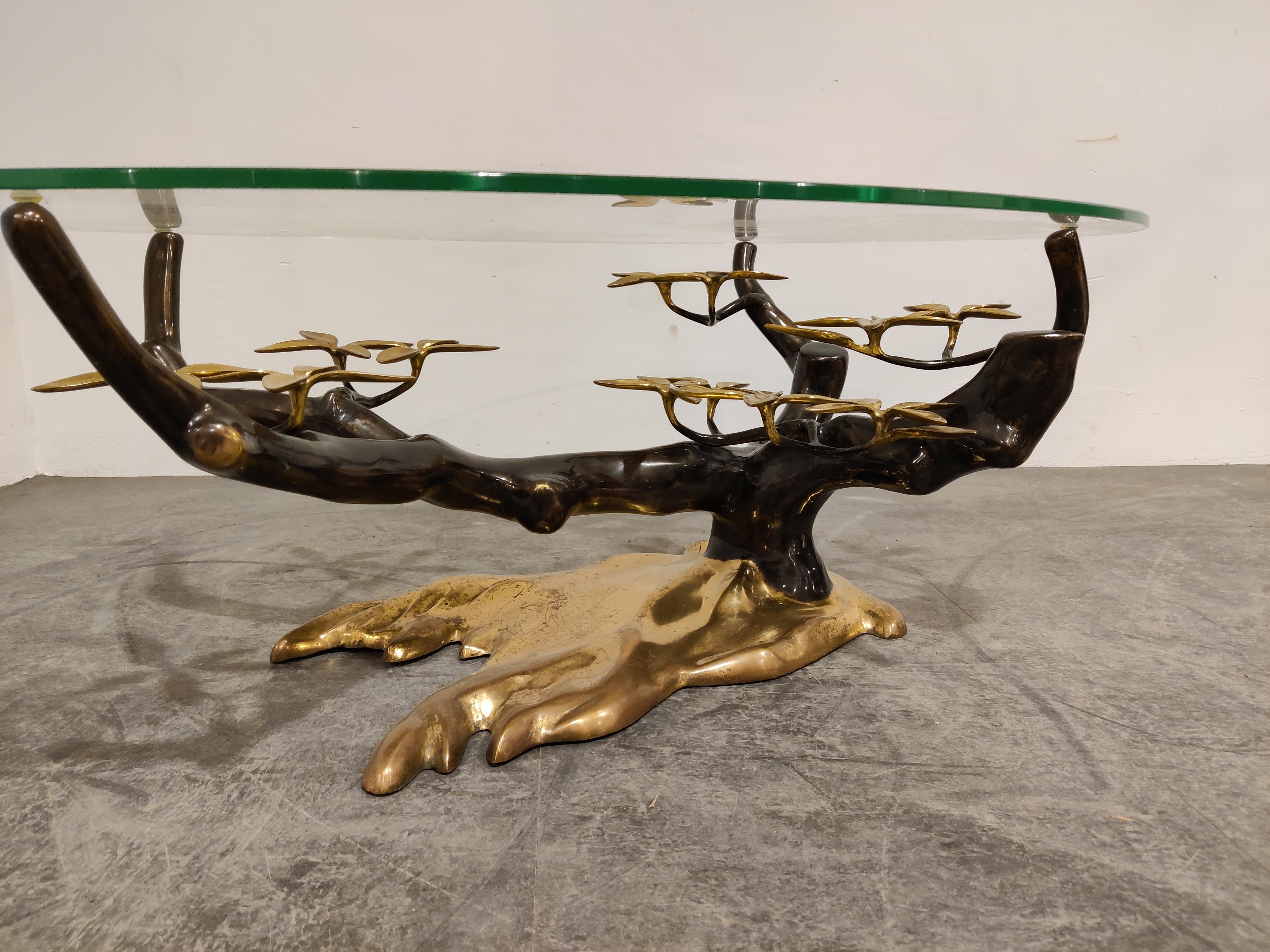Bronze Bonsai Coffee Table by Willy Daro, 1970s 1