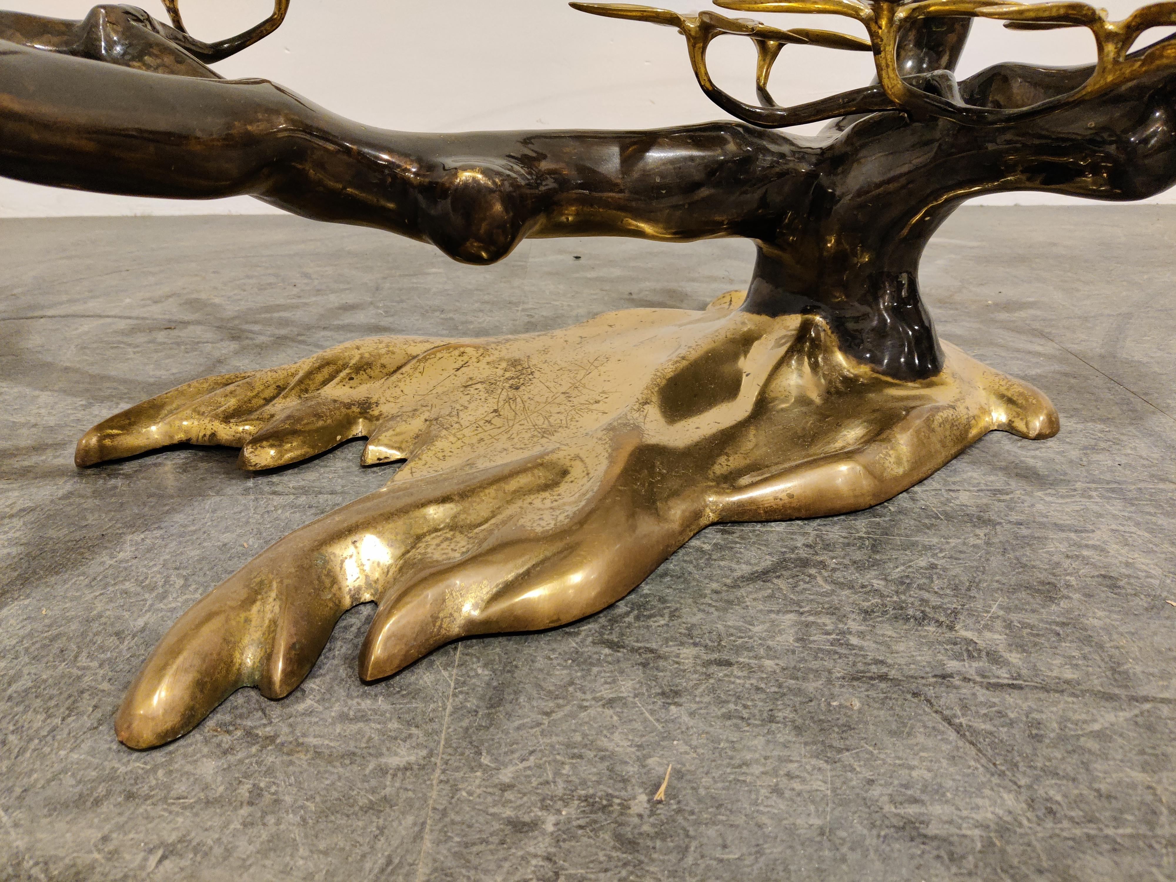 Bronze Bonsai Coffee Table by Willy Daro, 1970s 2