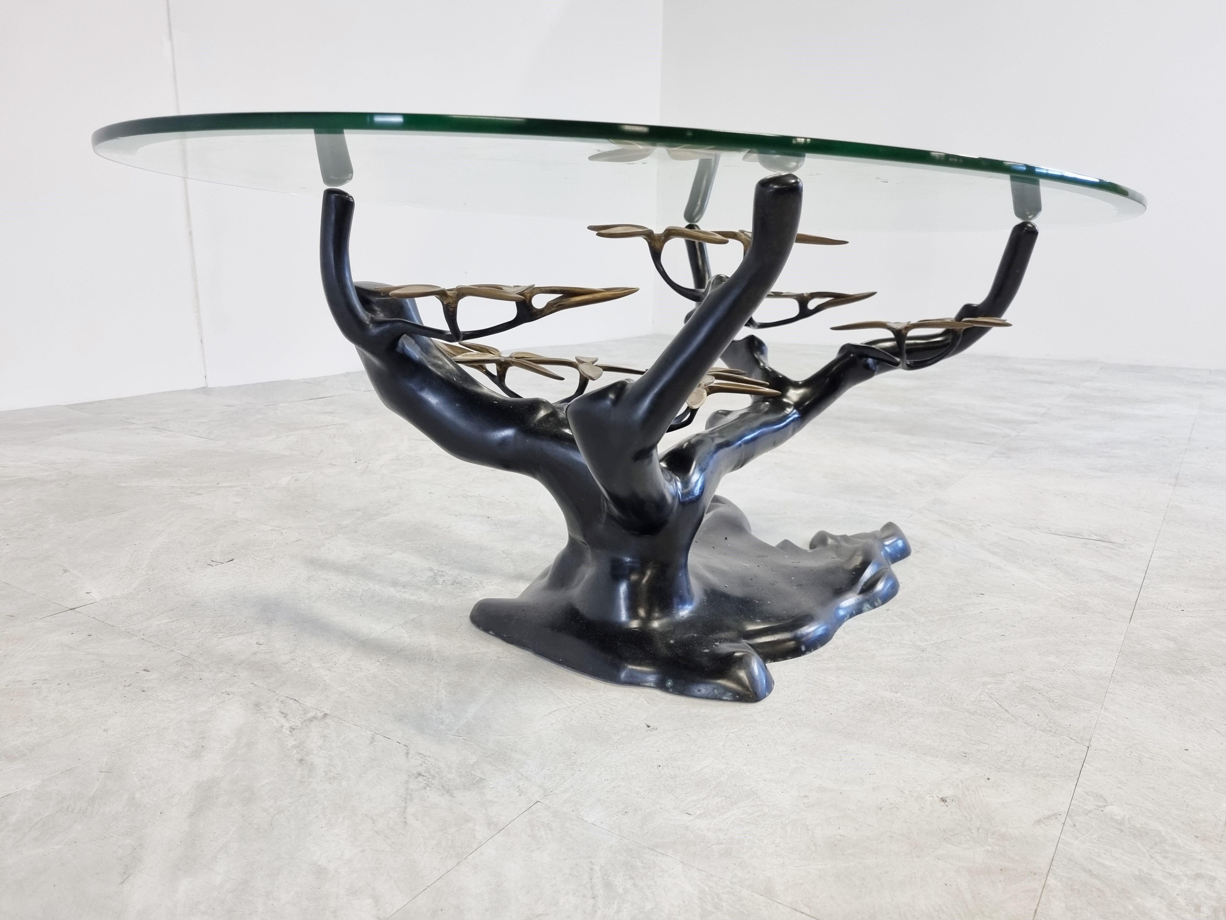 Bronze Bonsai Coffee Table by Willy Daro, 1970s 2