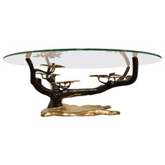 Bronze Bonsai Coffee Table by Willy Daro, 1970s