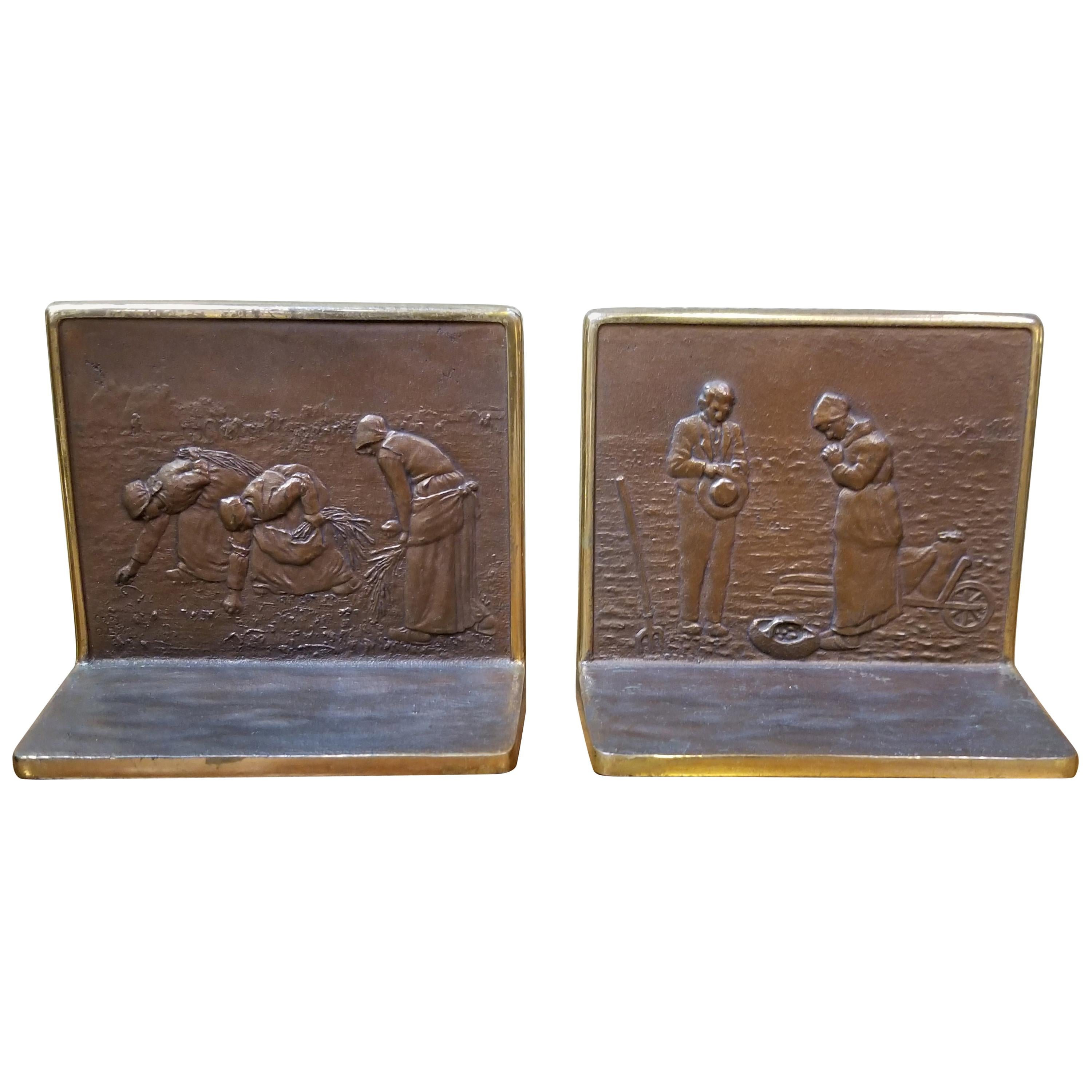 Bronze Bookends by Judd Company For Sale