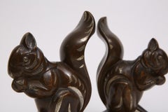 Art Deco Polychrome Bronze Bookends by Louis Fontinelle, Circa 1930