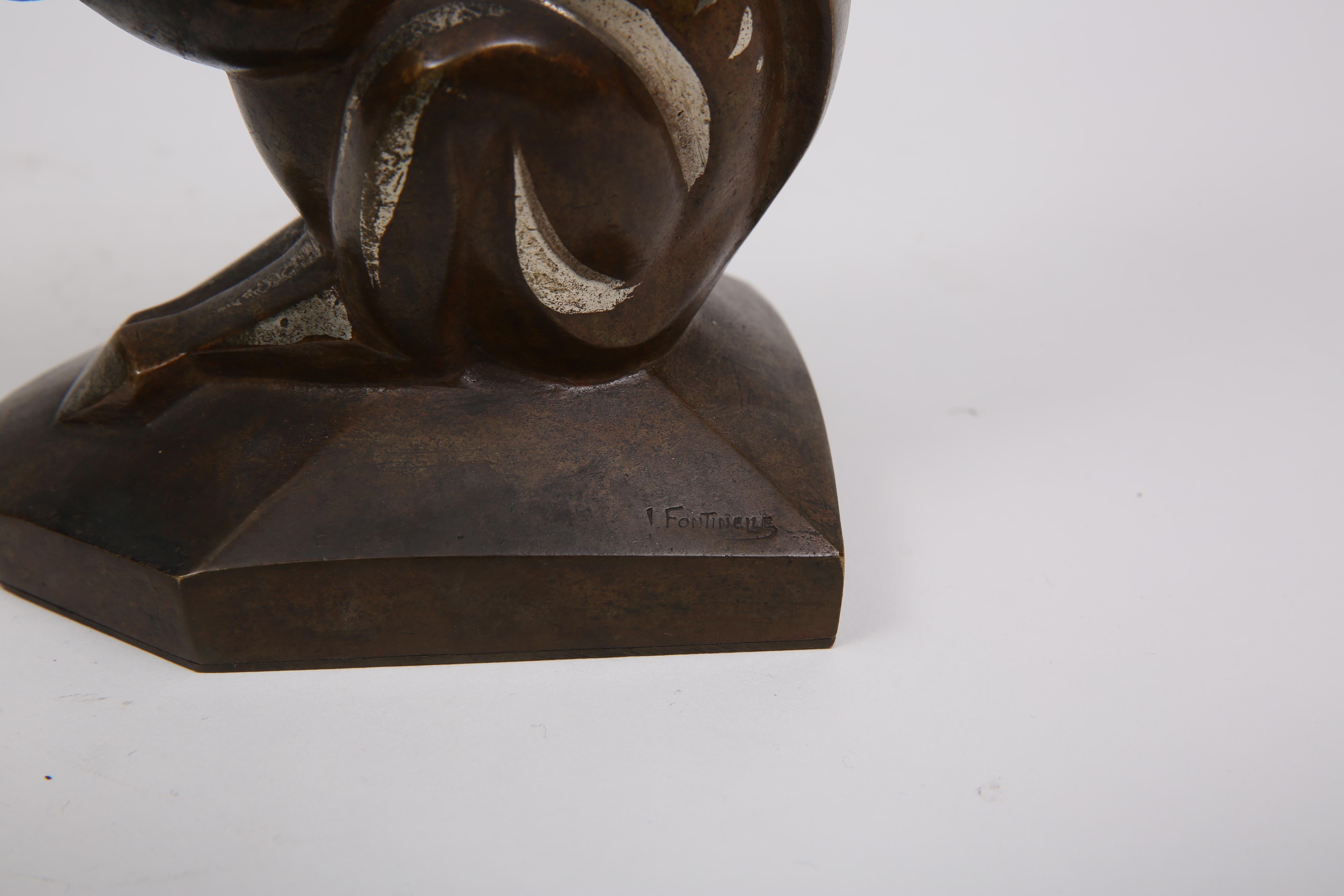 Fermalibri in bronzo di Louis Fontinelle In condizioni buone in vendita a Ciudad Autónoma Buenos Aires, C