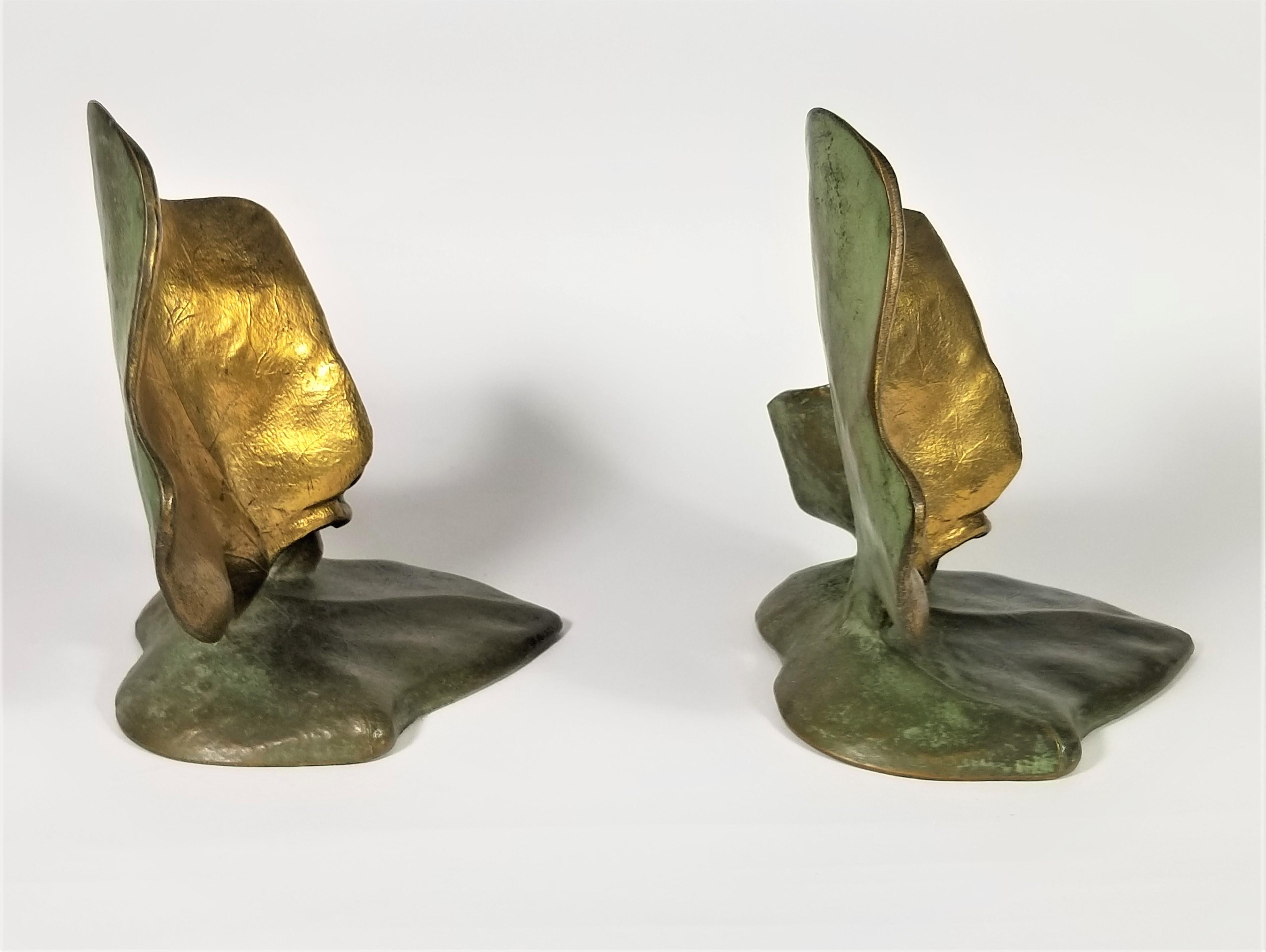 Bronze Bookends Vintage 1930s  For Sale 11